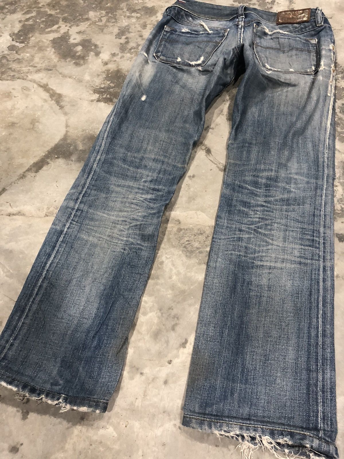 Diesel × Vintage Rare Design Diesel Distressed Denim Jeans Size 29" - 9 Thumbnail