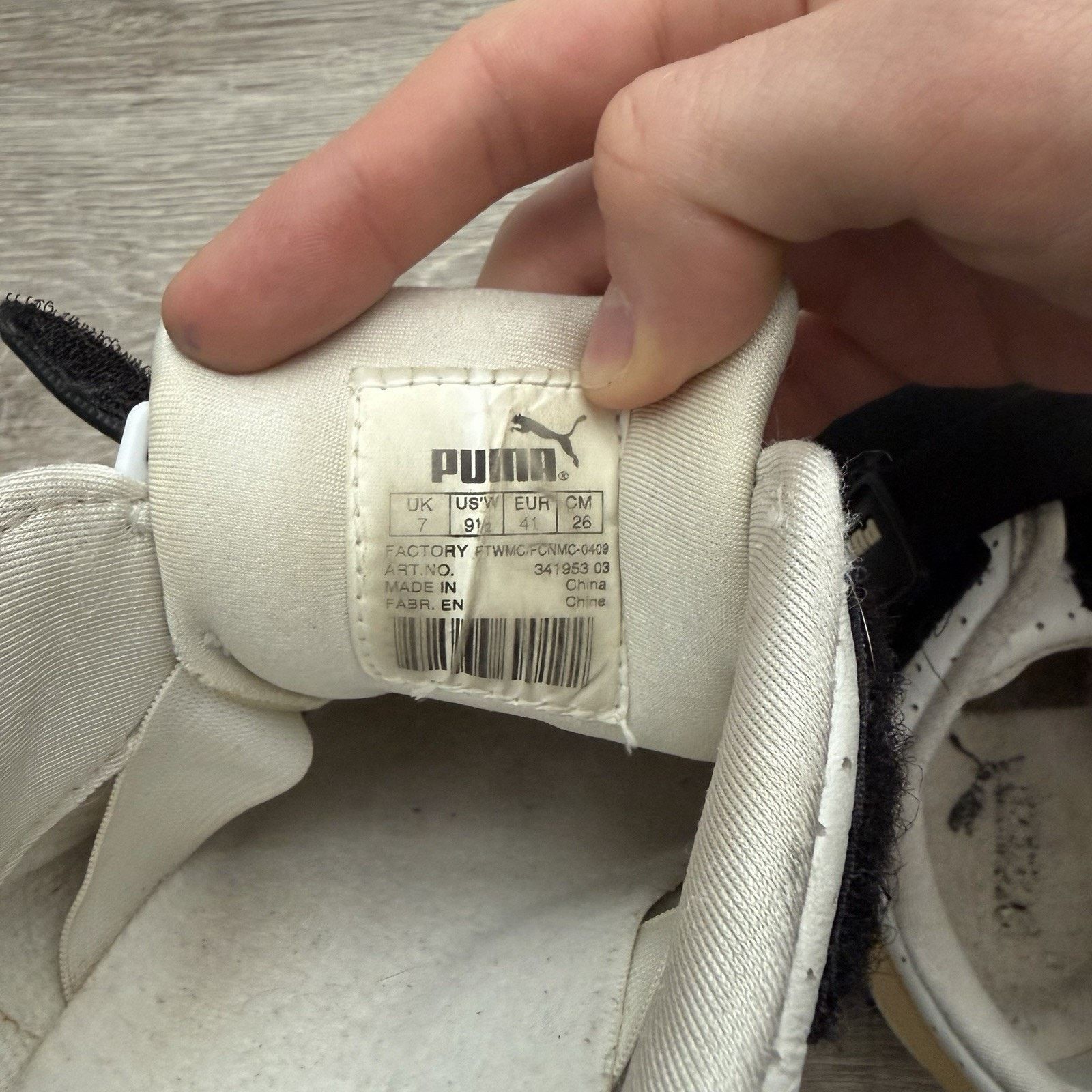 Puma Vintage Puma Mostro Sz 9.5 White Perf Leather Womens Sneaker Size US 9.5 / IT 39.5 - 7 Thumbnail