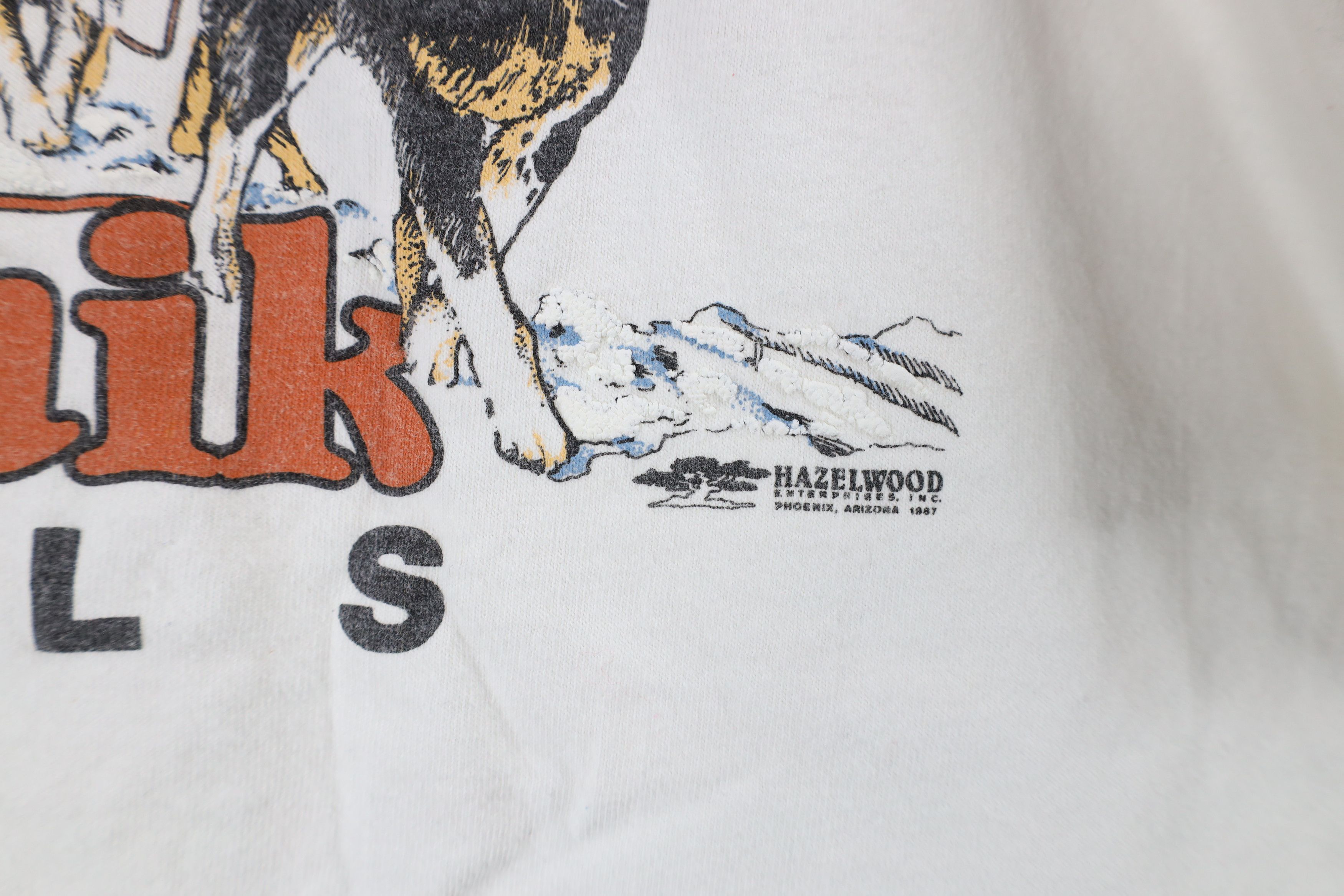 Vintage Vintage 90s Spell Out Krabloonik Kennels Dog T-Shirt USA Size US L / EU 52-54 / 3 - 11 Thumbnail