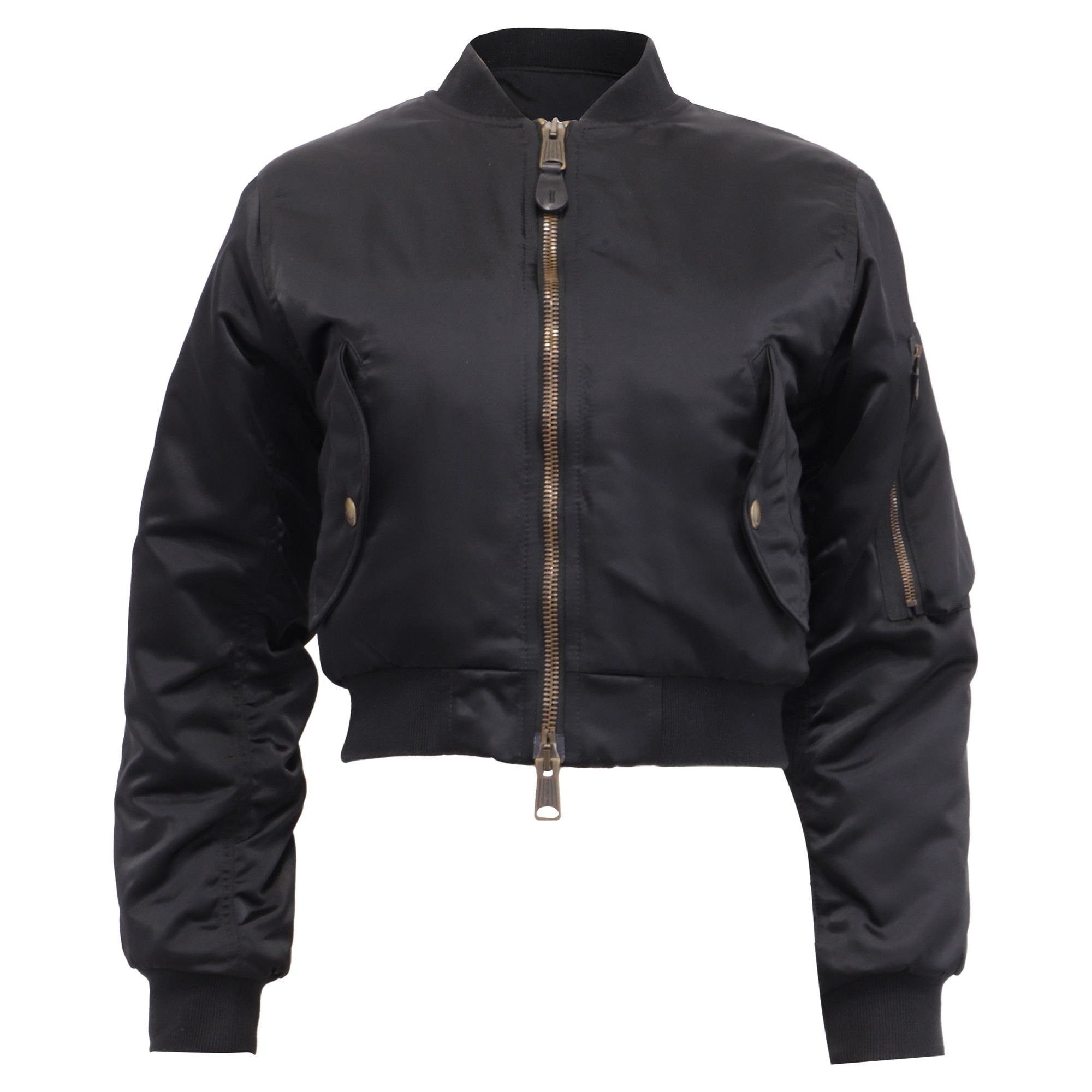 Balenciaga Balenciaga Shrunk Bomber Jacket in Black Polyamide Size XS / US 0-2 / IT 36-38 - 1 Thumbnail