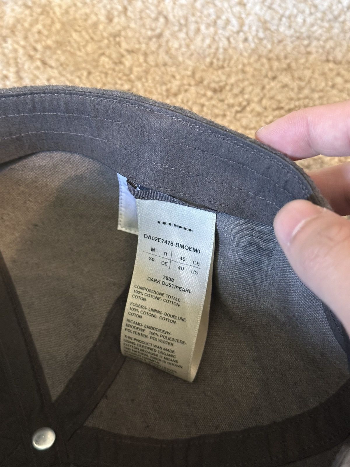 Rick Owens Rick Owens FW25 CUNTY hat Size ONE SIZE - 3 Thumbnail