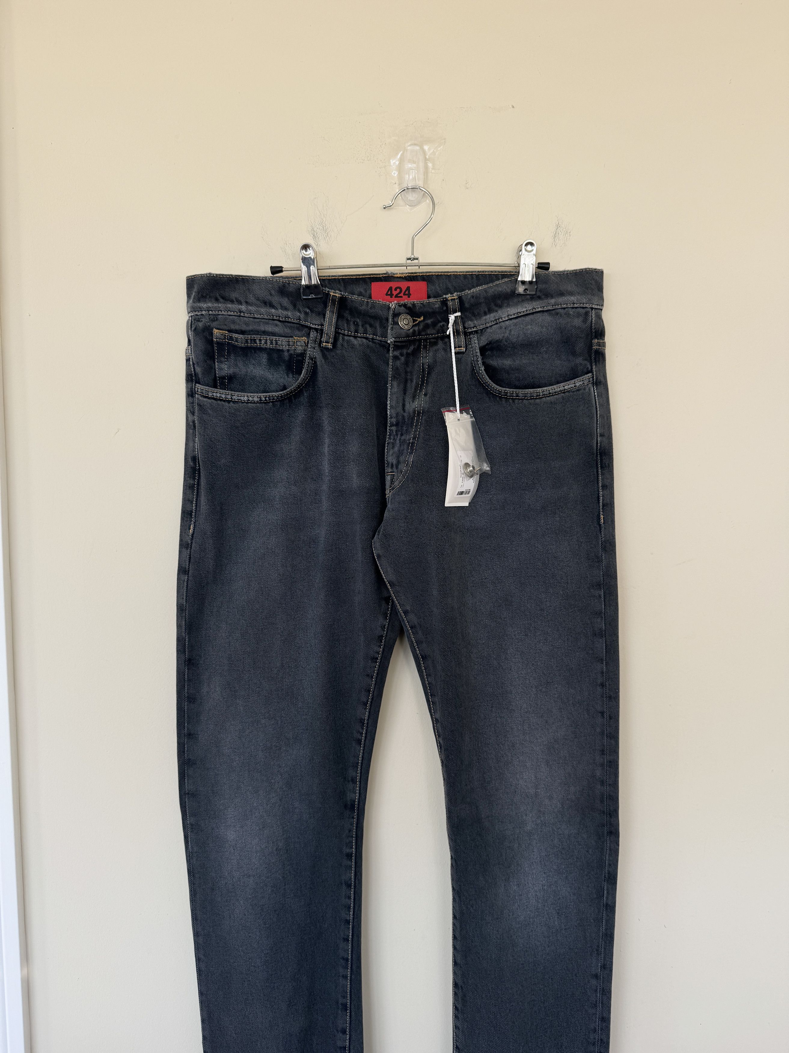 424 424 Gray Wash Denim NWT Size US 34 / EU 50 - 4 Thumbnail