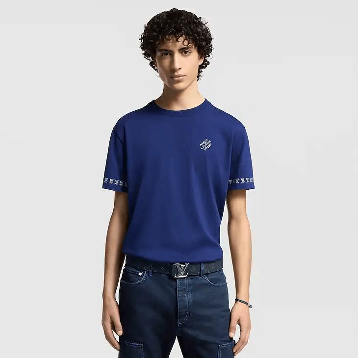 Louis Vuitton Signature Short-Sleeved Cotton Crewneck Size US M / EU 48-50 / 2 - 2 Thumbnail