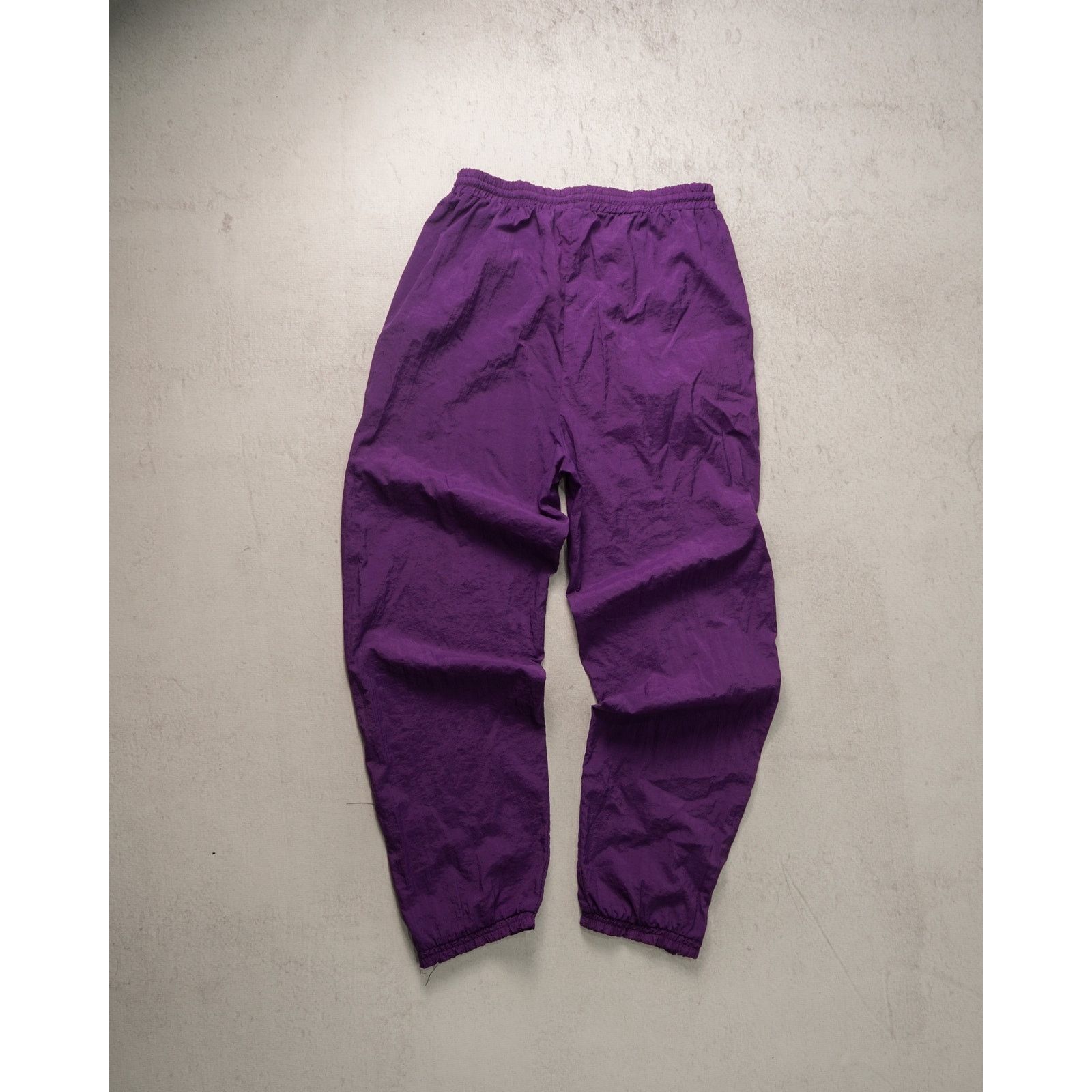 Puma Vintage 90s Puma Purple Cuffed Track Pants - Women's Large Size 28" / US 6 / IT 42 - 2 Thumbnail