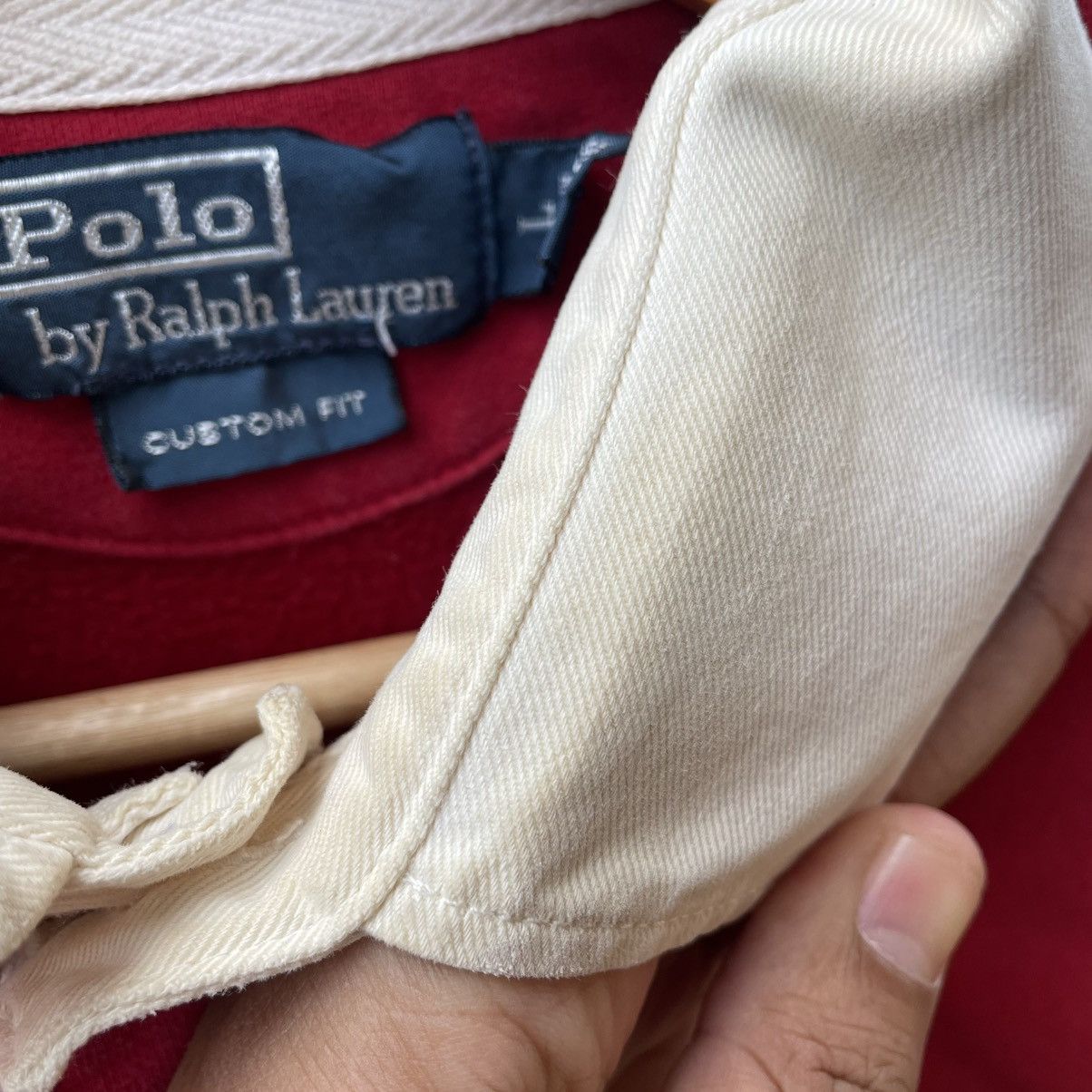 Polo Ralph Lauren 🔥Vintage Polo Ralph Lauren Tricolour Striped Rugby Shirts Size US M / EU 48-50 / 2 - 12 Thumbnail