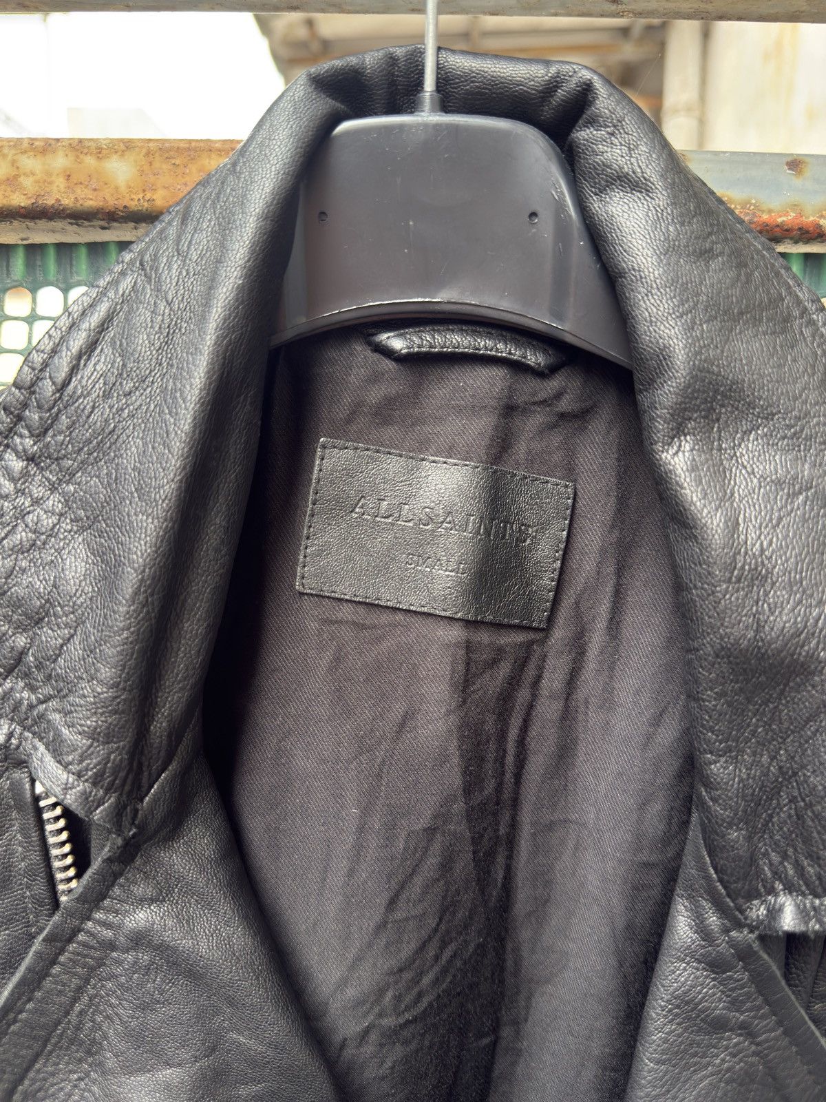 Allsaints AllSaints Lamb Leather Jacket Mens Small Black Bales Biker Size US S / EU 44-46 / 1 - 6 Thumbnail