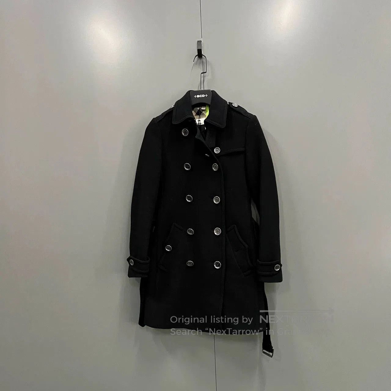 Burberry Burberry Black Double-Breasted Coat. Size XS / US 0-2 / IT 36-38 - 1 Thumbnail