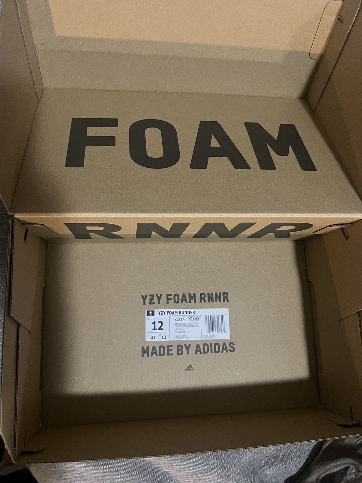 Adidas YZY Yeezy Foam Runner GX8774 MX Cream Size US 12 / EU 45 - 6 Thumbnail