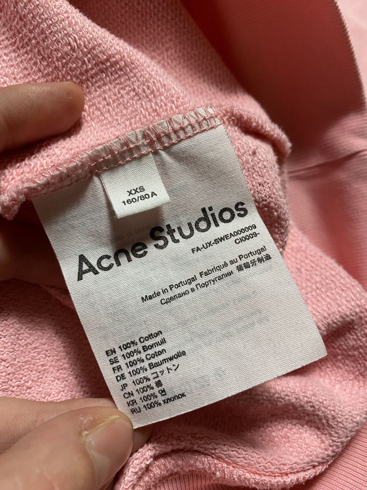 Acne Studios 🔥 ACNE STUDIOS PINK OVERSIZED HOODIE Size US S / EU 44-46 / 1 - 6 Thumbnail
