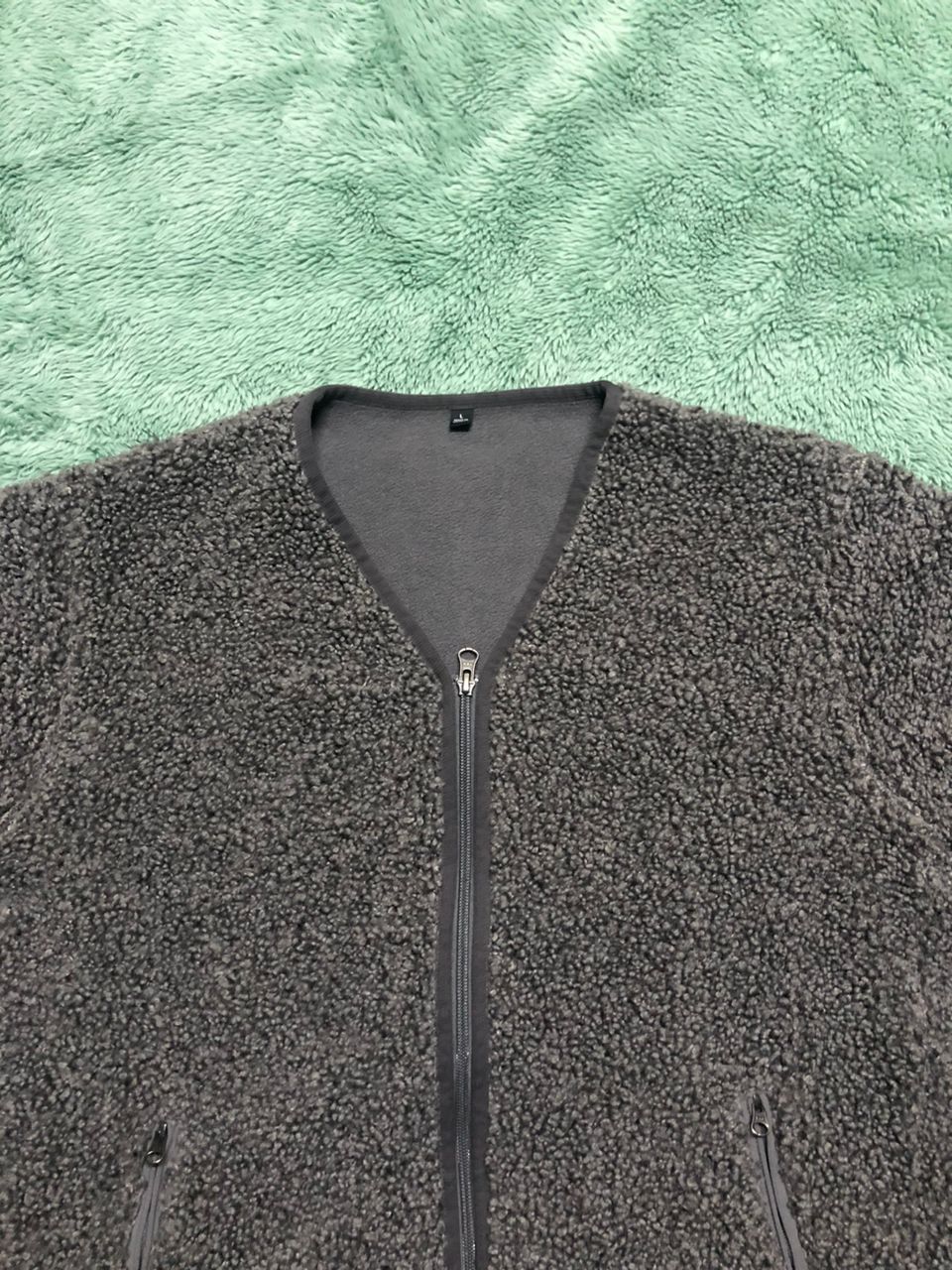 Uniqlo JAPANESE BRAND UNIQLO SHERPA FLEECE ZIPPER JACKET NO COLLAR Size US L / EU 52-54 / 3 - 4 Thumbnail