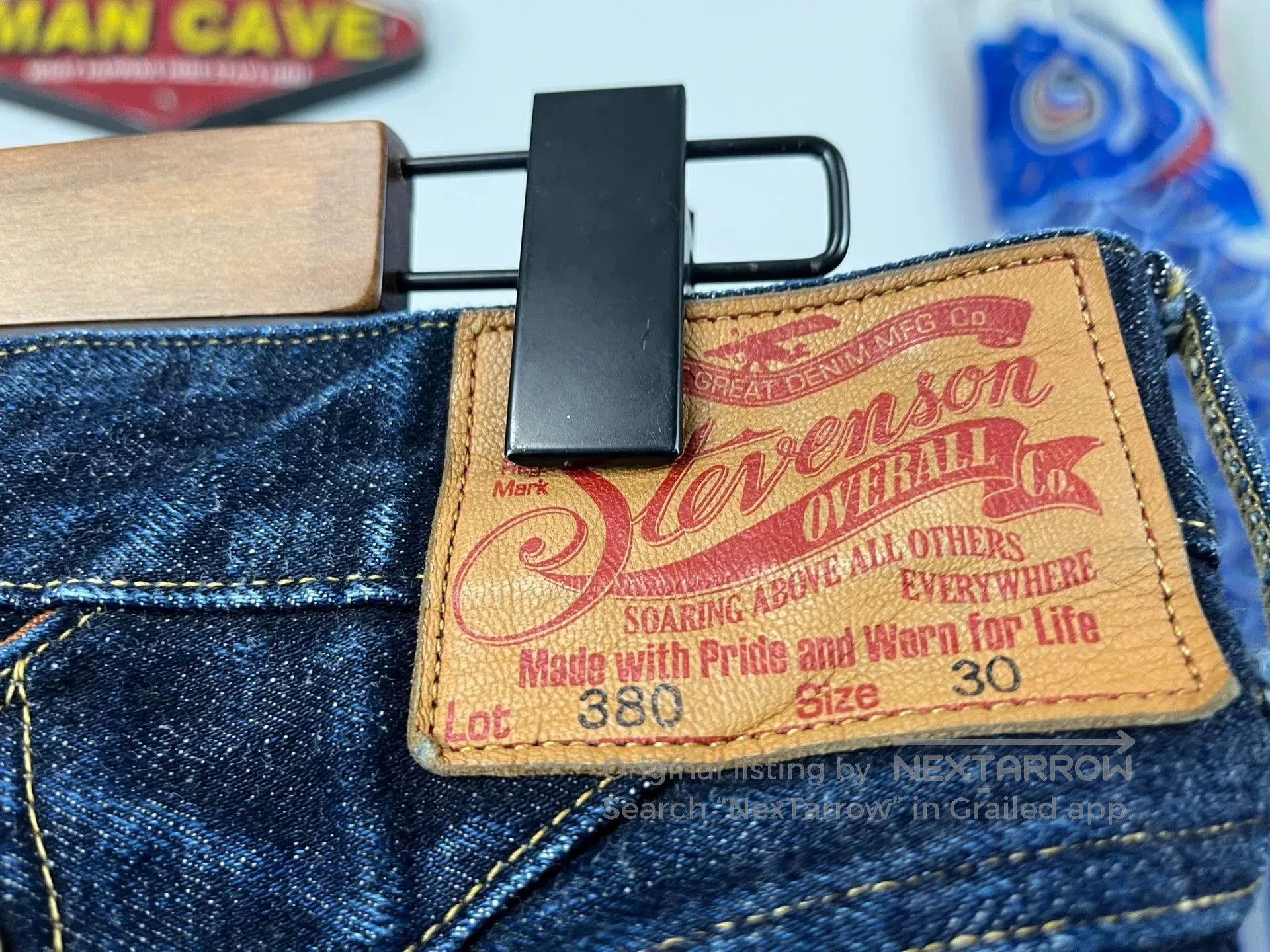 Stevenson Overall Co. STEVENSON OVERALL Co 12oz Raw Denim Jeans. Size US 30 / EU 46 - 5 Thumbnail