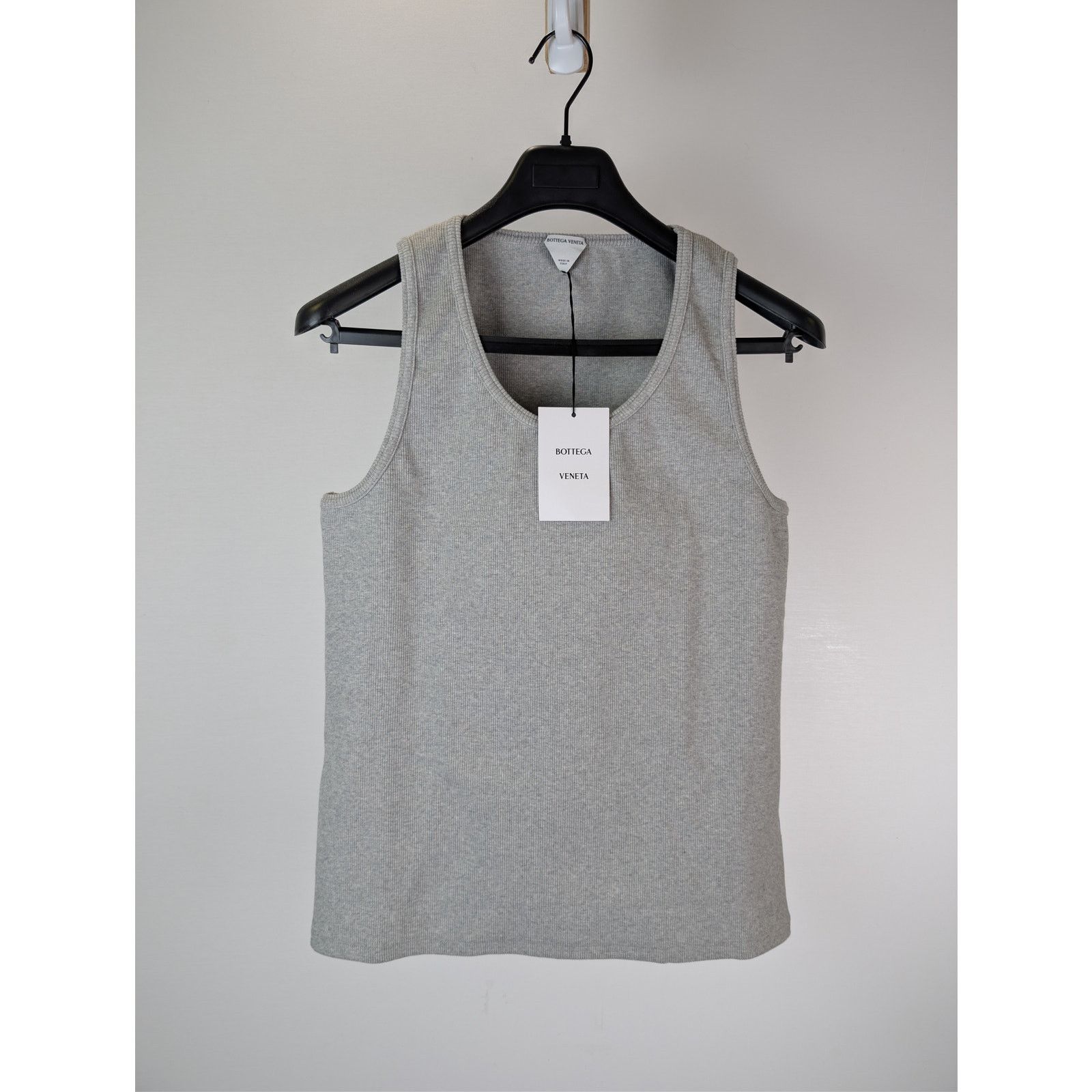 Bottega Veneta o1rshd1 Cotton Dry Stretch Cotton Tank Top in Light Grey Size US M / EU 48-50 / 2 - 5 Thumbnail
