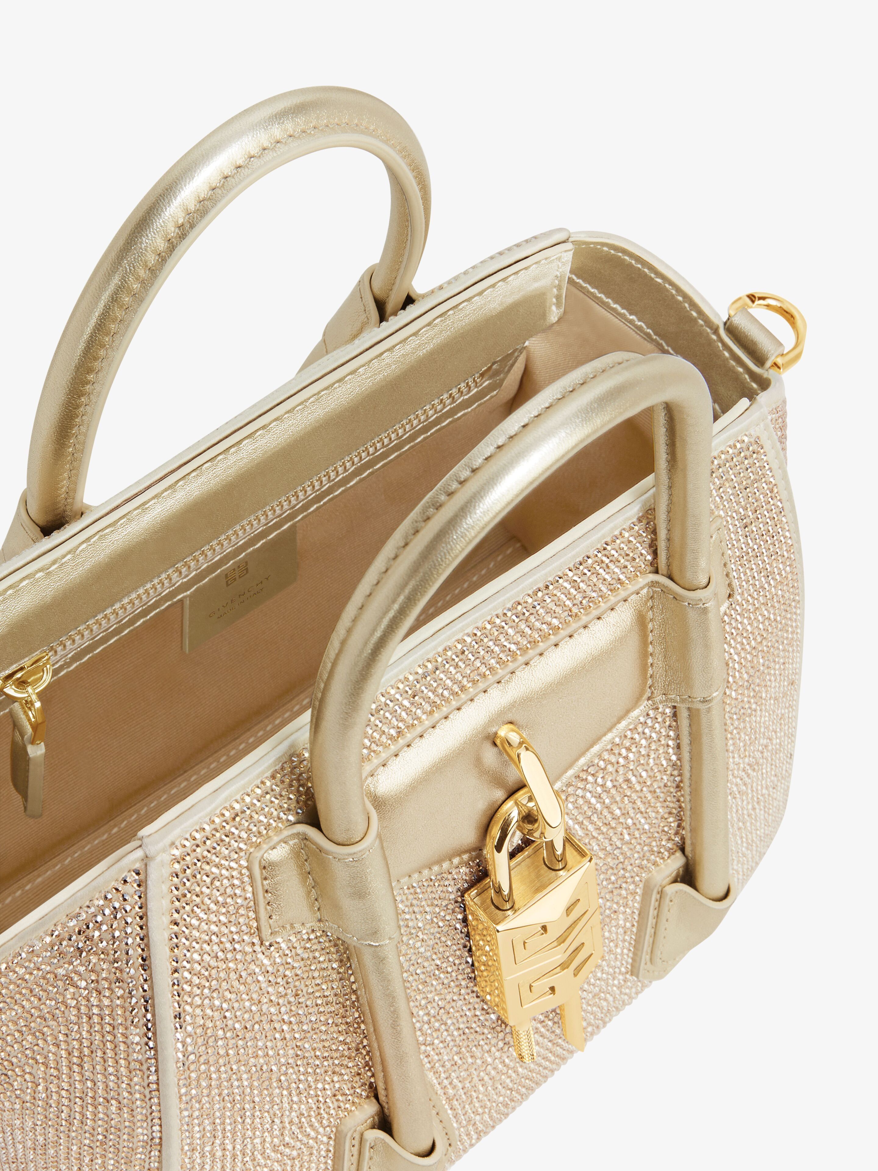 Givenchy o1w1db10825 Size: OS / Antigona Lock Mini Bag in Gold Size ONE SIZE - 5 Thumbnail
