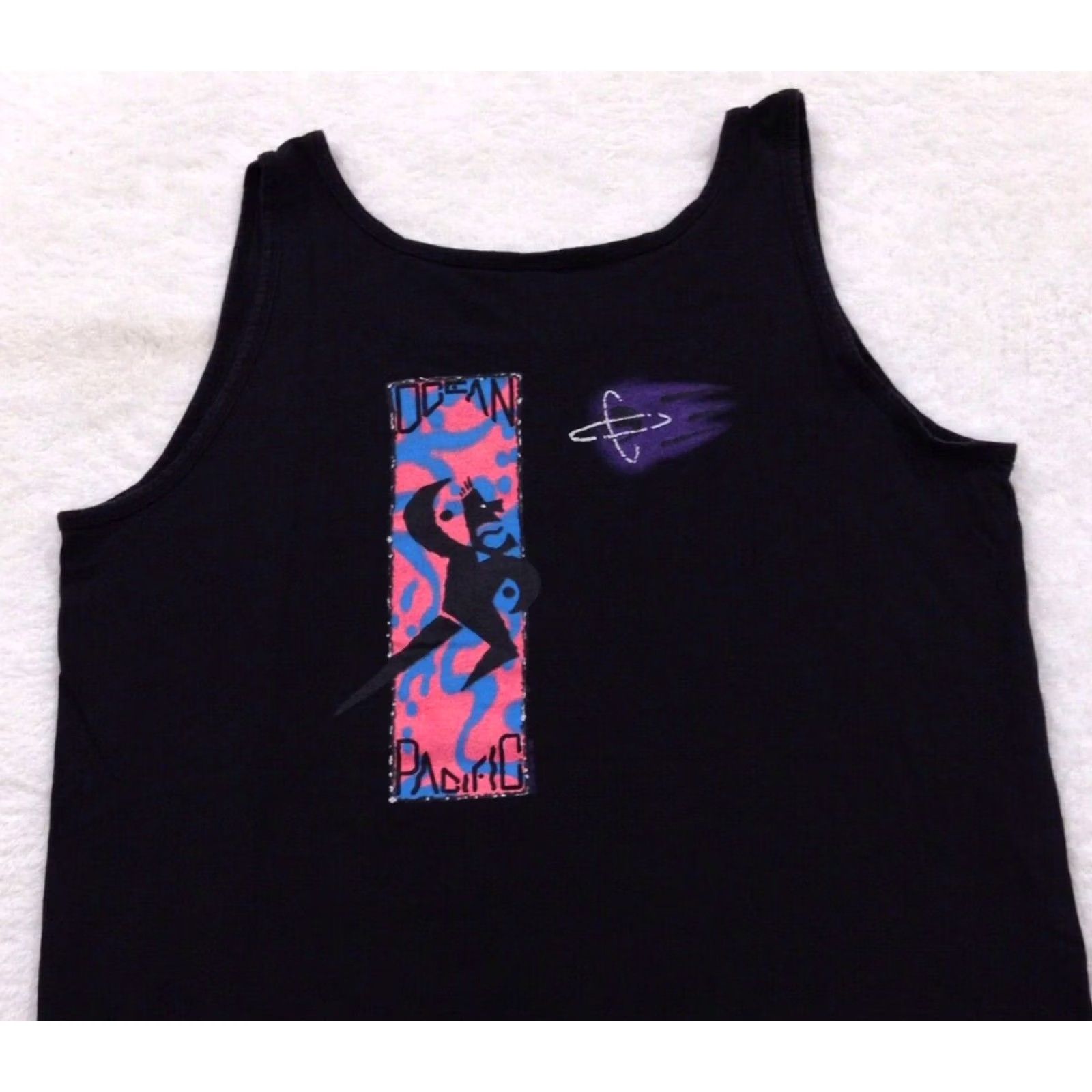 Ocean Pacific VINTAGE Ocean Pacific Surf Double-Sided Tank Top T-Shirt XL Black Men 80s 90s Beach Graphic Print Size US XL / EU 56 / 4 - 5 Thumbnail