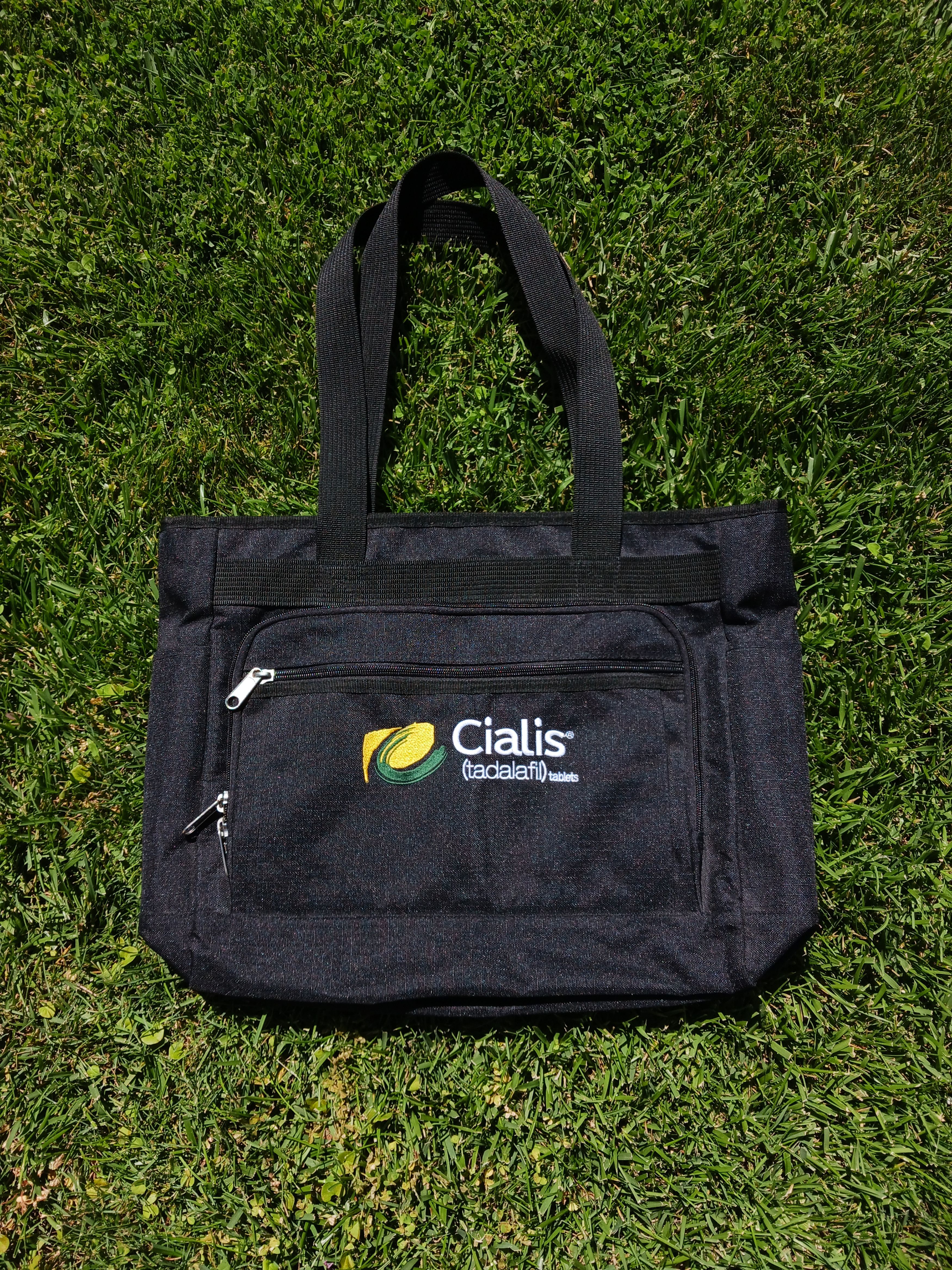 Vintage Cialis "Multi-Pocket" Vintage 2000s Gemline Pharma Tote Bag Size ONE SIZE - 1 Thumbnail