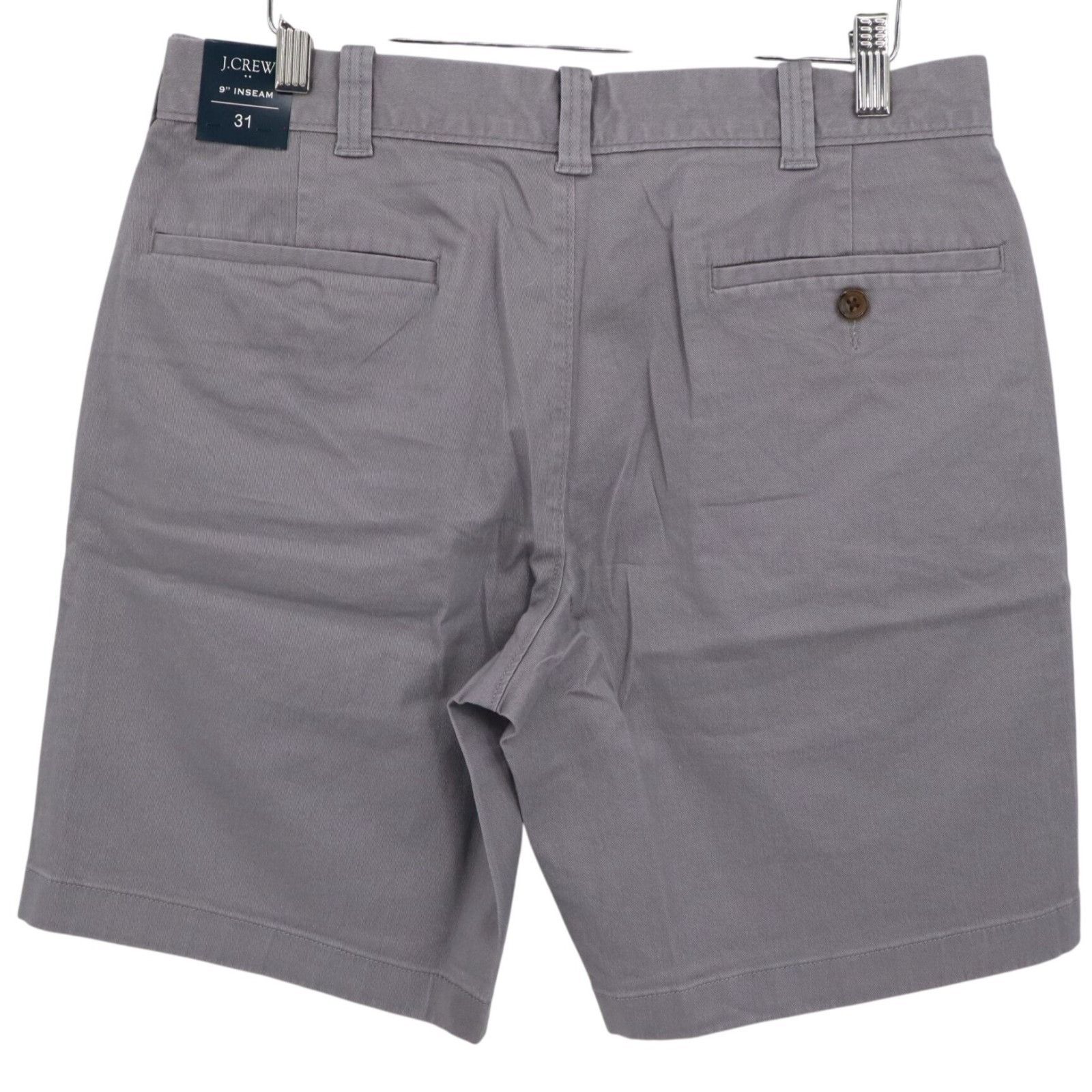 J.Crew J. Crew 9" Flex Chino Shorts Mens 31 Gray Preppy Academia Size US 31 - 3 Thumbnail