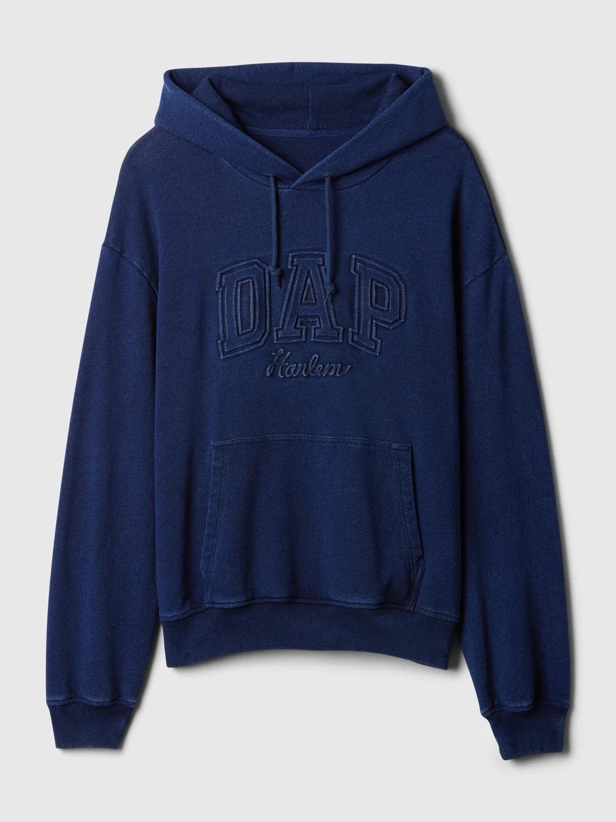 image of Dapper Dan Dap Oversized Hoodie in Navy, Men's (Size Large)