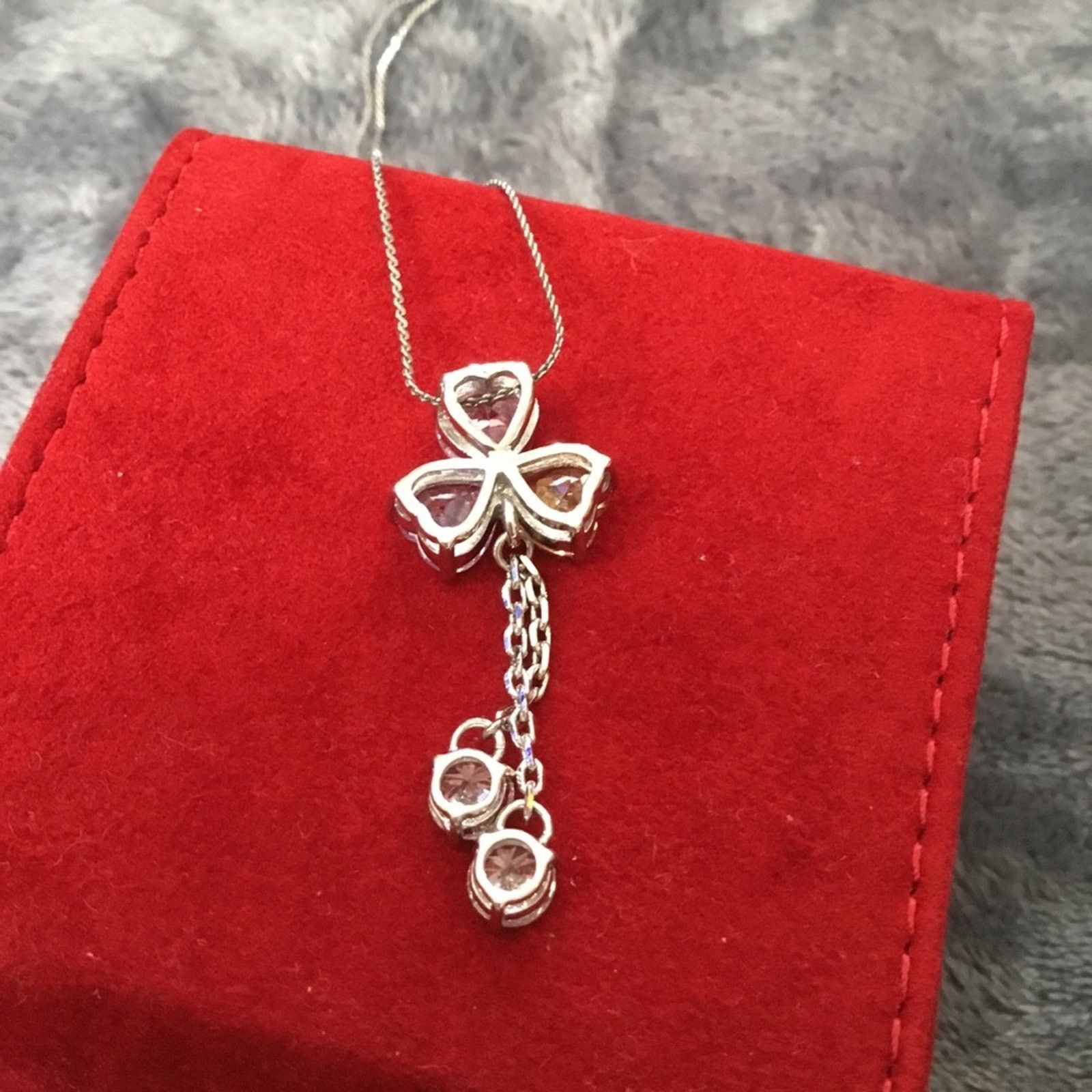 Other Silver Muilti-Crystal Hearts Necklace Size ONE SIZE - 5 Thumbnail