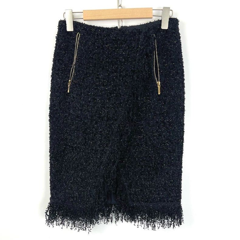 Chanel Chanel Tweed fine flashing tasse design skirt Size 24" / US 00 / IT 34 - 2 Thumbnail