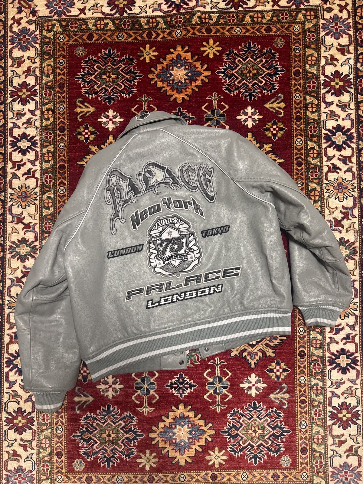 Palace PALACE AVIREX LEATHER JACKET Size US M / EU 48-50 / 2 - 2 Thumbnail