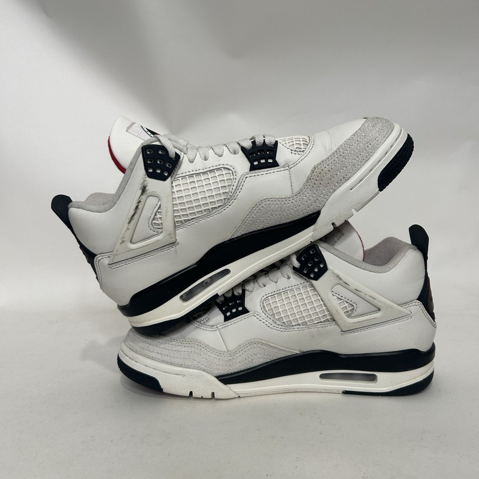 Jordan Brand Nike Air Jordan 4 Retro OG FC “Sail Black University Red” Size US 8 / EU 41 - 3 Thumbnail