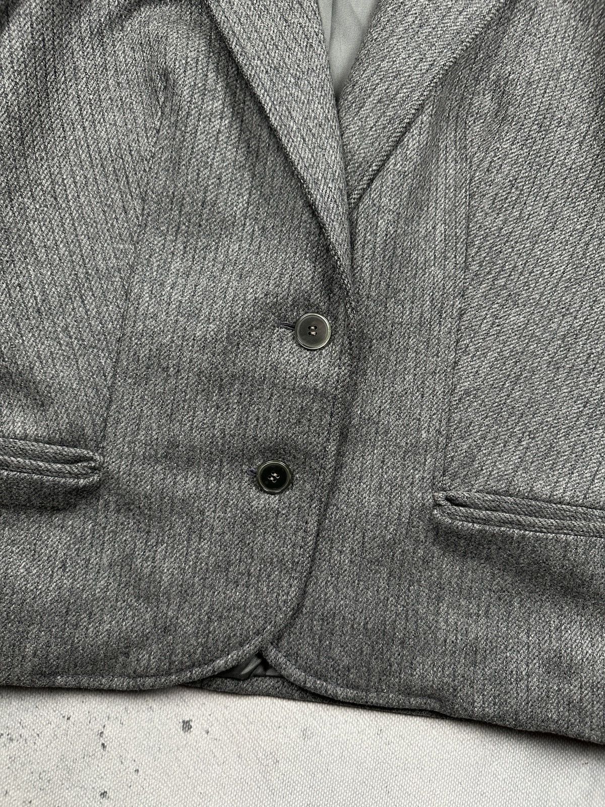 Ermenegildo Zegna Vintage Zegna Wool Blazer Grey Tailored Classic Minimalist Size XL / US 12-14 / IT 48-50 - 10 Thumbnail