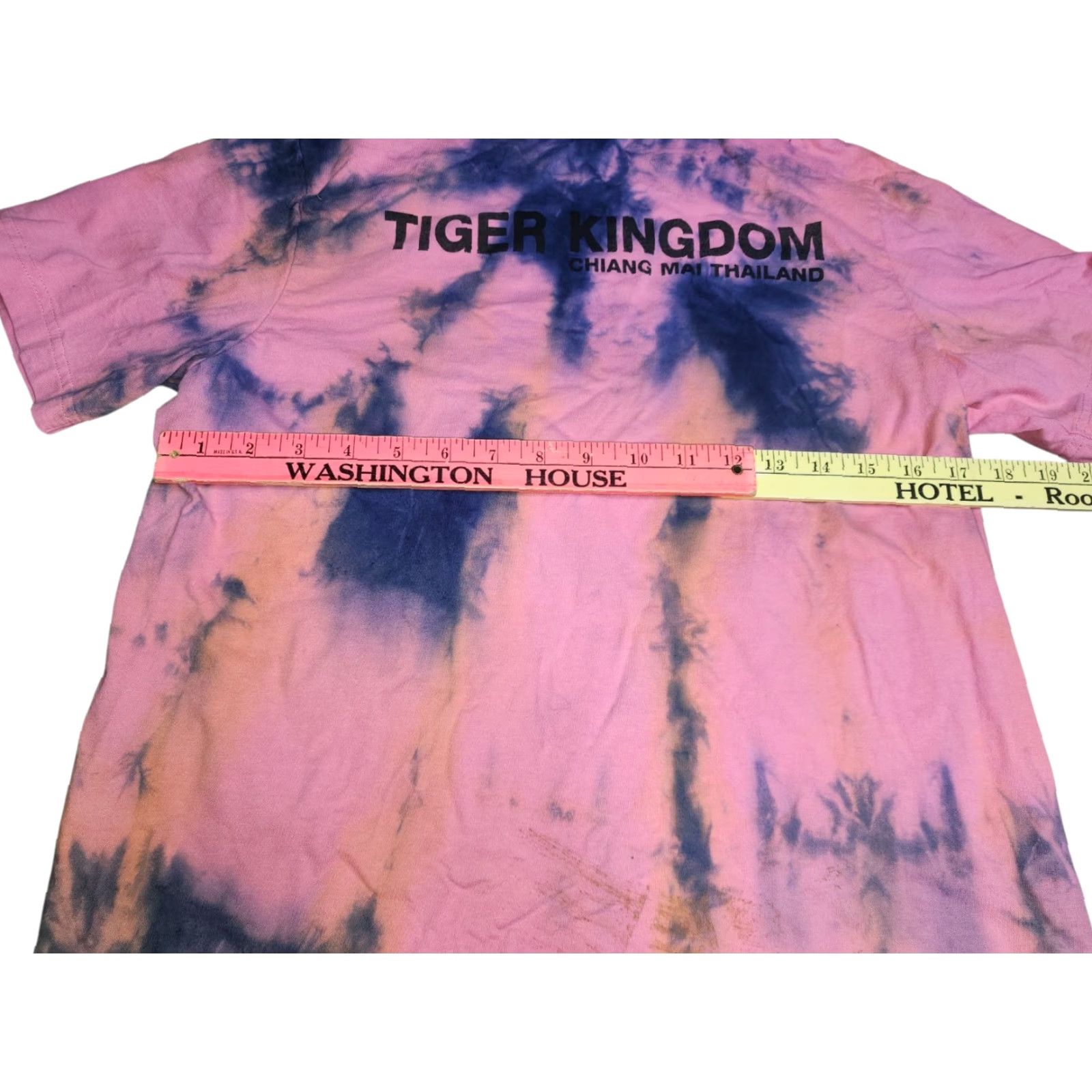 Doublet Vintage Womens T-Shirt 100% Cotton Tie Dye Double-Sided Animals Theme M Pink Size M / US 6-8 / IT 42-44 - 3 Thumbnail