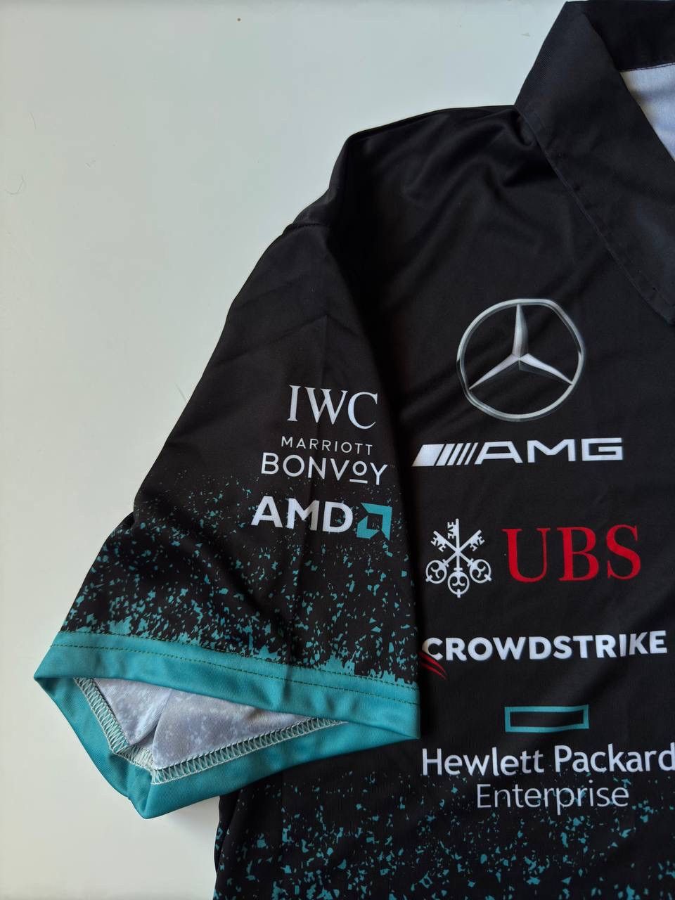 Formula 1 Mercedes-AMG Petronas F1 2022 Team Polo - Black NEW Size US XL / EU 56 / 4 - 3 Thumbnail