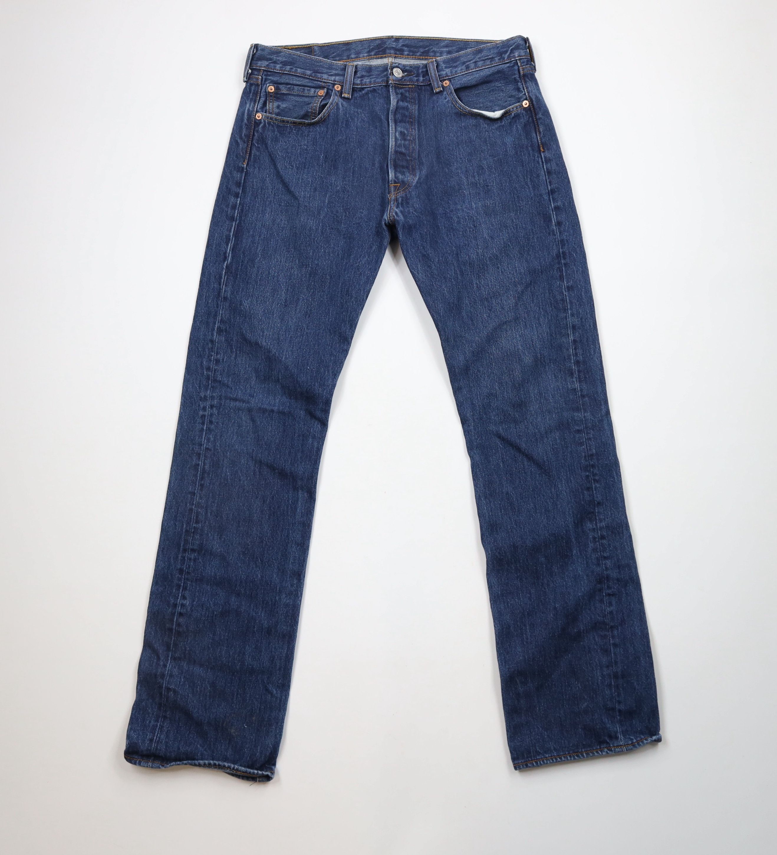 Levi's × Vintage Vintage Y2K Levis 501xx Button Fly Original Fit Denim Jeans Size US 34 / EU 50 - 1 Thumbnail