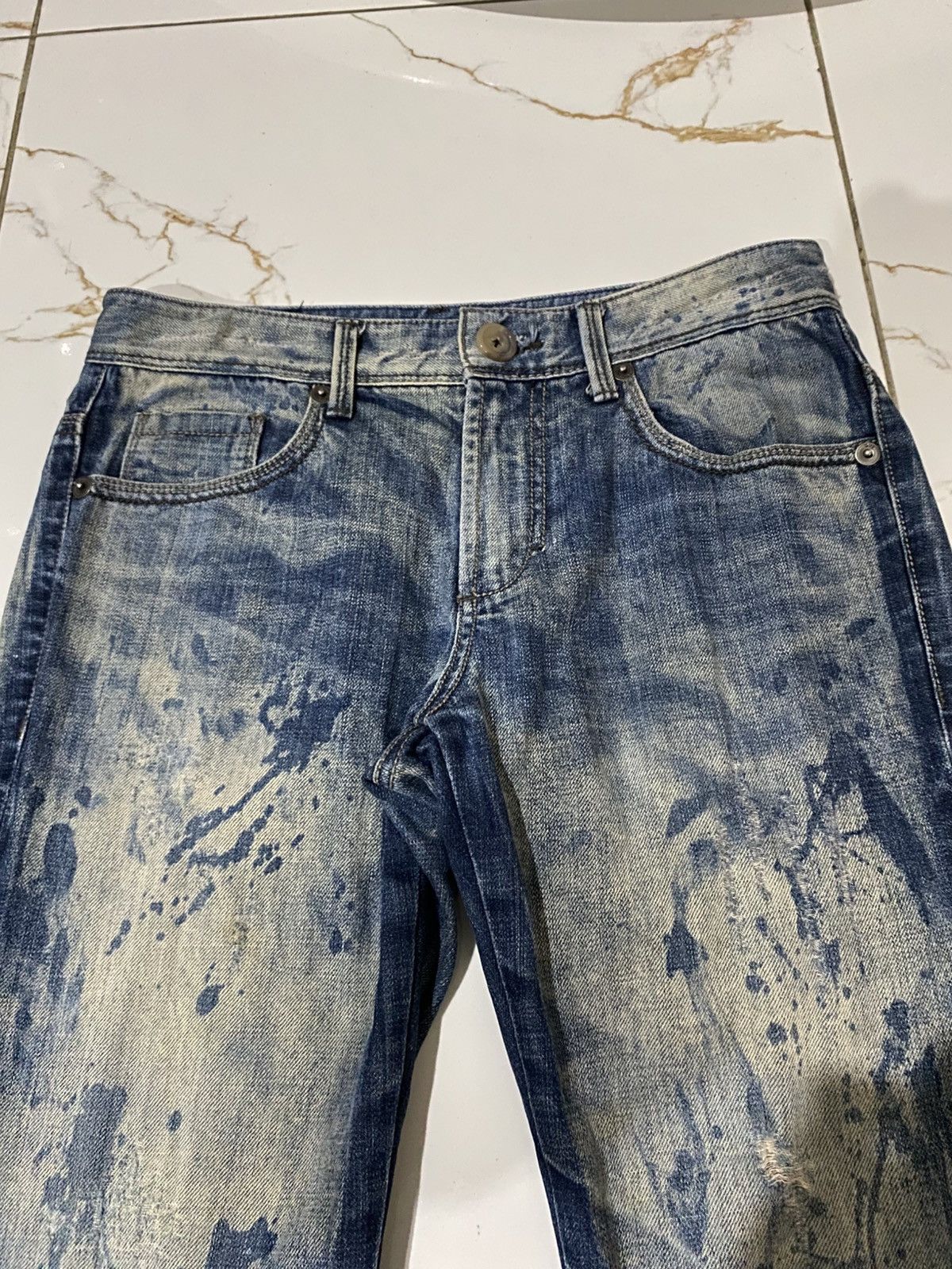 Japanese Brand × Tornado Mart Rare Patern denim wash GV2 Size US 31 - 3 Thumbnail