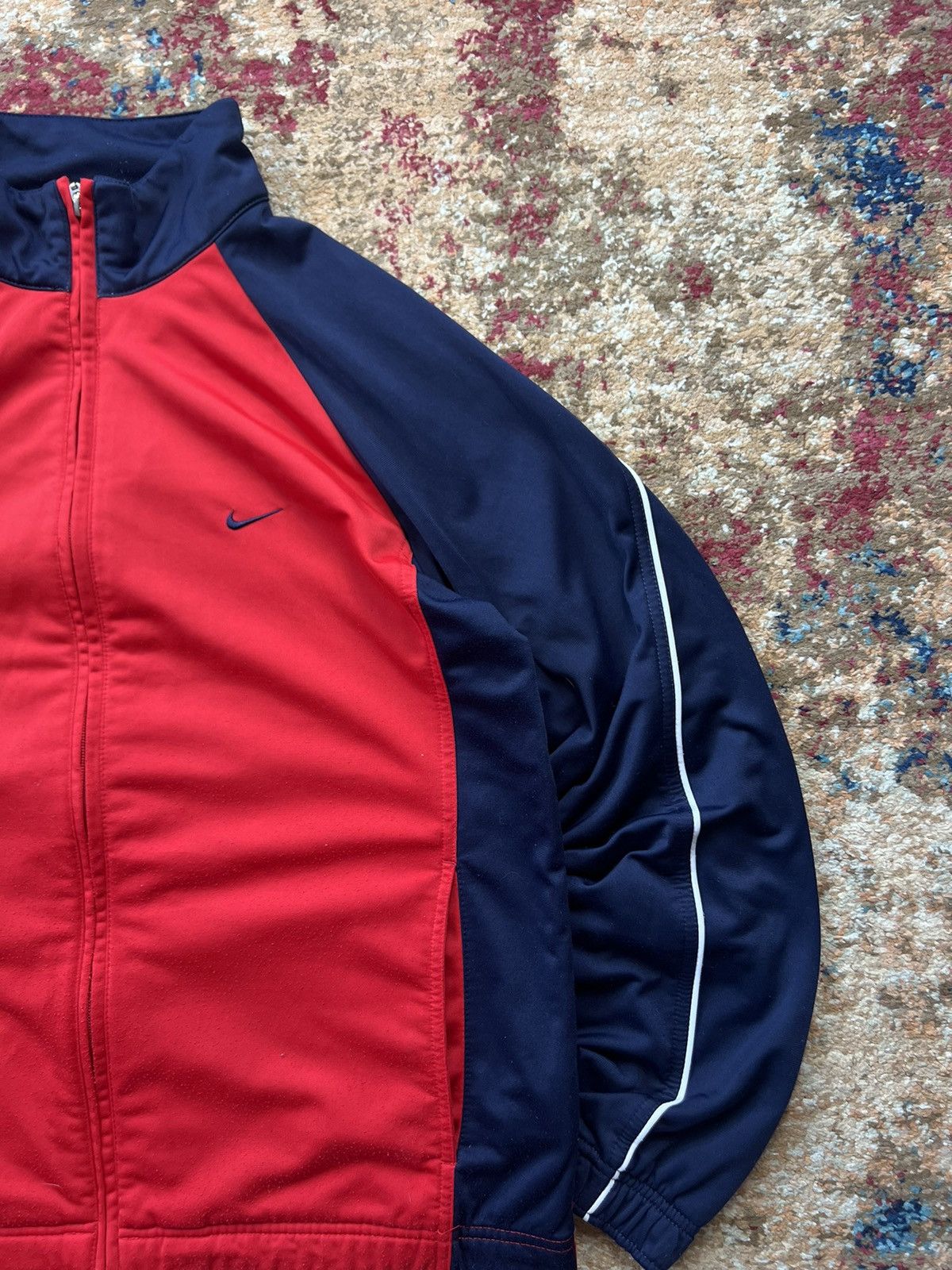 Nike × Vintage 90’s NIKE RETRO Y2K SWOOSH LOGO TRACK JACKET Size US L / EU 52-54 / 3 - 2 Thumbnail