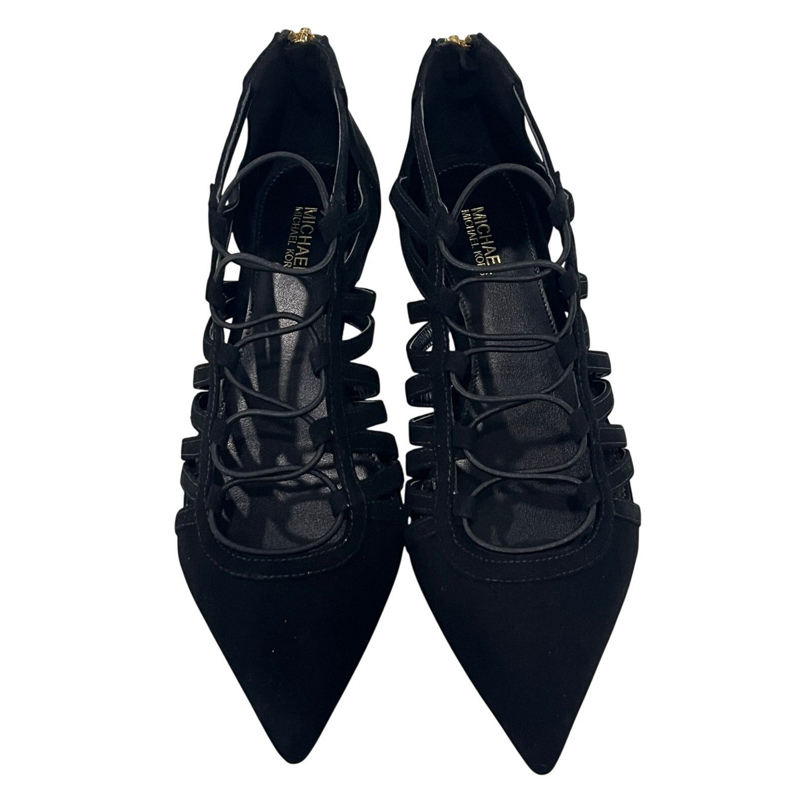 Michael Kors *DS36 MICHAEL KORS Strappy Suede Pointed Toe Flats Size 6 Size US 6 / IT 36 - 1 Thumbnail