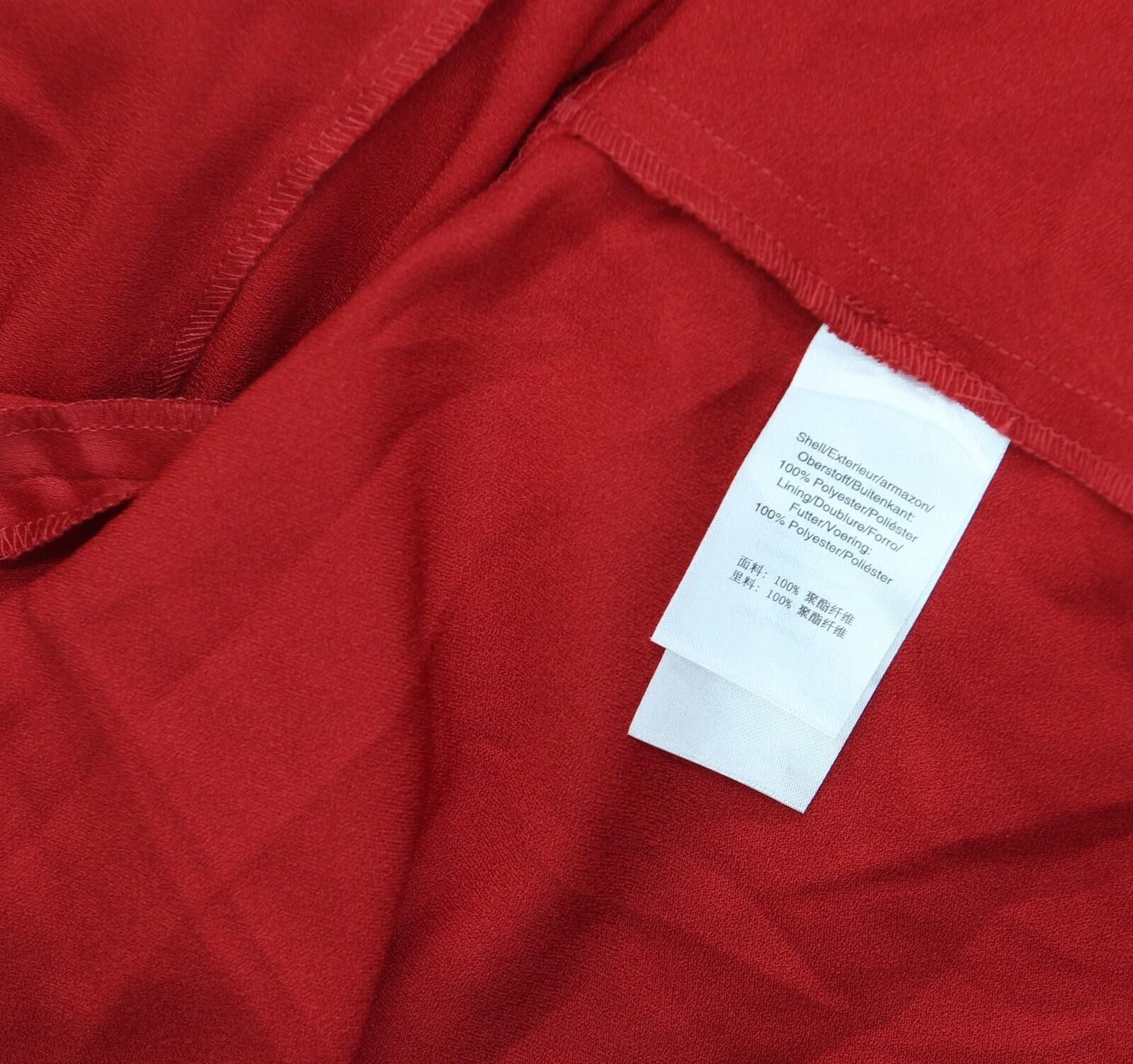 DKNY Dkny Tiered Sleeve V Neck Fit Flare Dress Xd4itb82 Red 8p Size M / US 6-8 / IT 42-44 - 5 Thumbnail