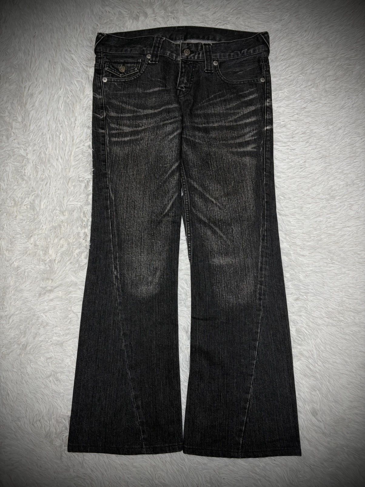 Tornado Mart Rare Tornado Mart clawmark flared jeans Size US 34 / EU 50 - 1 Thumbnail