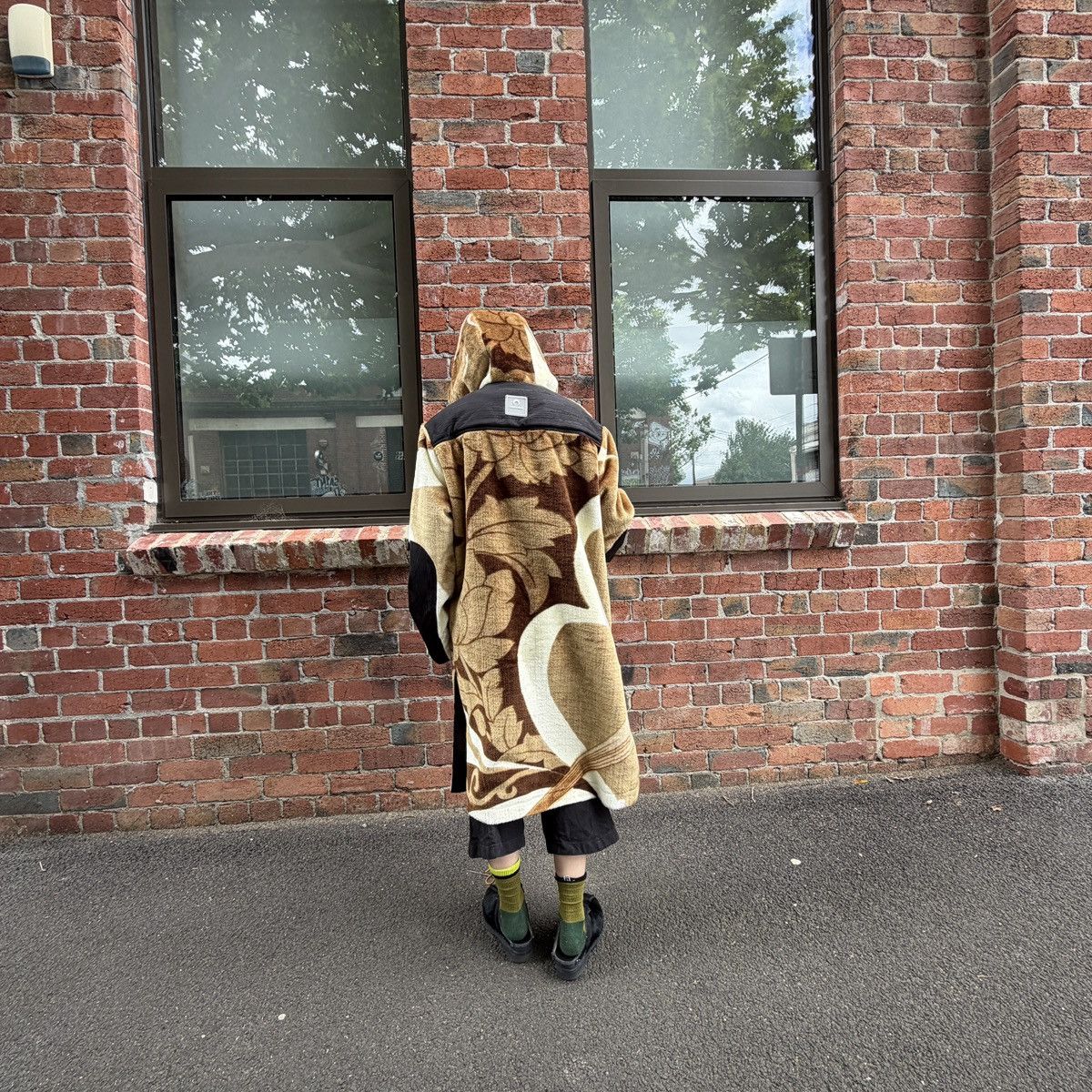 Marine Serre MARINE SERRE technical fleece blanket coat in multicolor. Size L / US 10 / IT 46 - 6 Thumbnail
