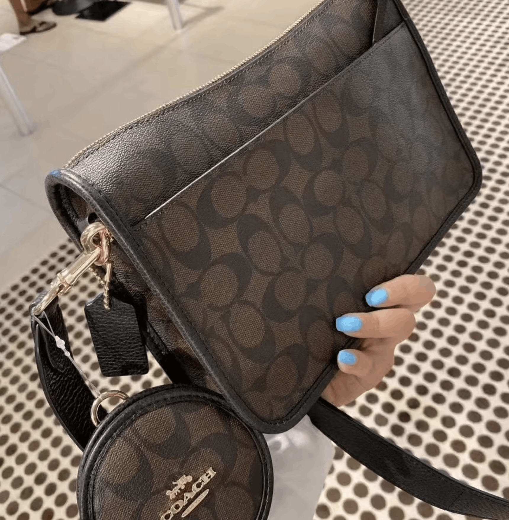 Coach Pennie Crossbody With Coin Case In Signature Canvas C5675 Size ONE SIZE - 4 Thumbnail