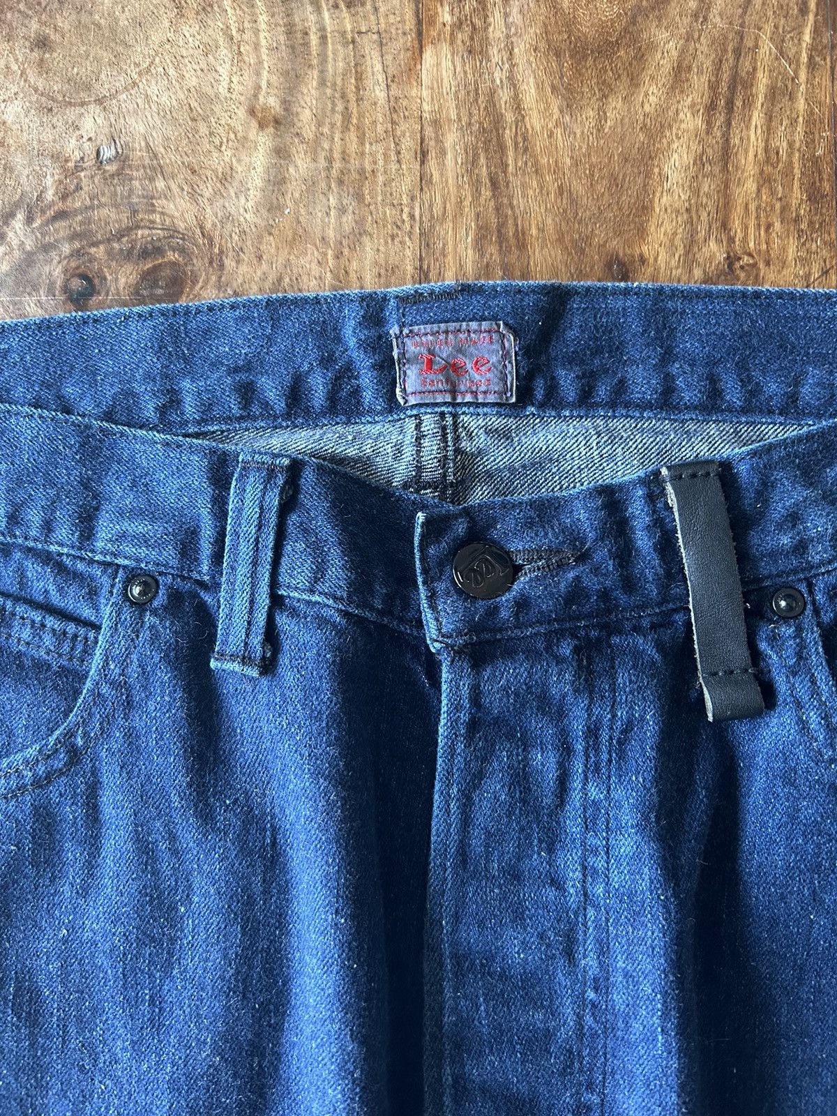 Issey Miyake × Lee SS2004 Issey Miyake Lee Bleach Dot Selvedge Denim Jeans Size US 33 - 3 Thumbnail