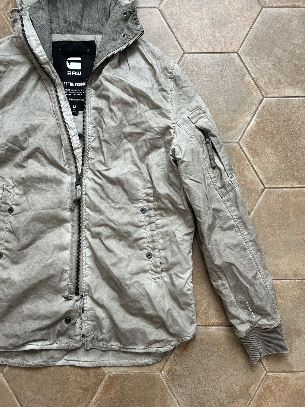 G-Star G STAR RAW JACKET WASHED EFFECT Size US M / EU 48-50 / 2 - 2 Thumbnail