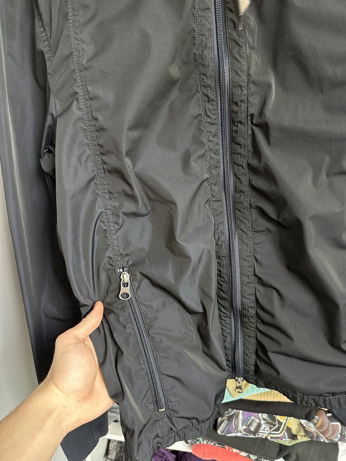 Armani 🔥VINTAGE ARMANI JEANS NYLON BOMBER JACKET🔥 Size US L / EU 52-54 / 3 - 4 Thumbnail