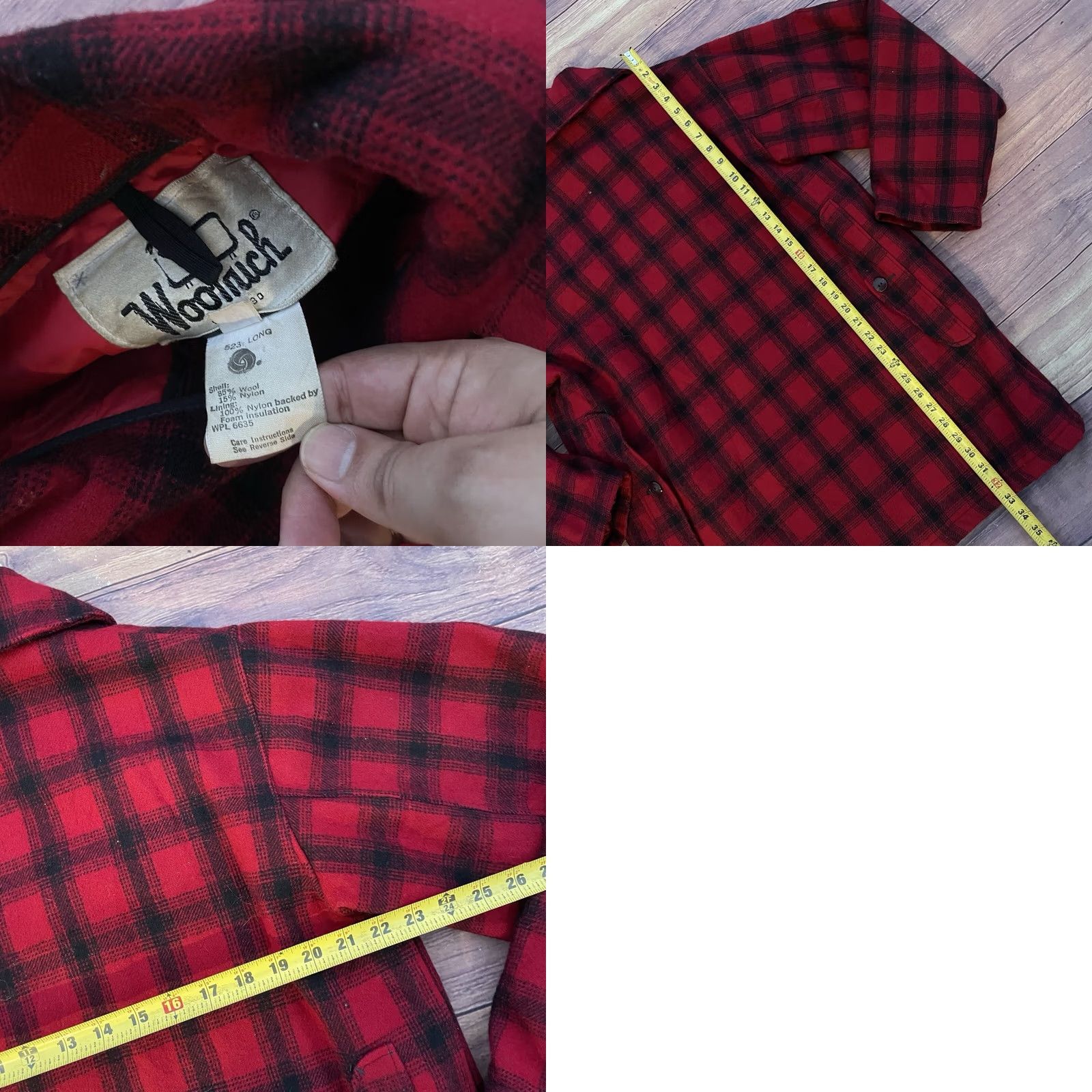 Vintage VINTAGE Woolrich Wool Mackinaw Hunting Jacket Coat Buffalo Plaid Men’s 40 Sz M Red/black plaid Outdoor Hunting Wool Overcoat Fall Winter Regular Size US XXS / EU 40 - 8 Thumbnail