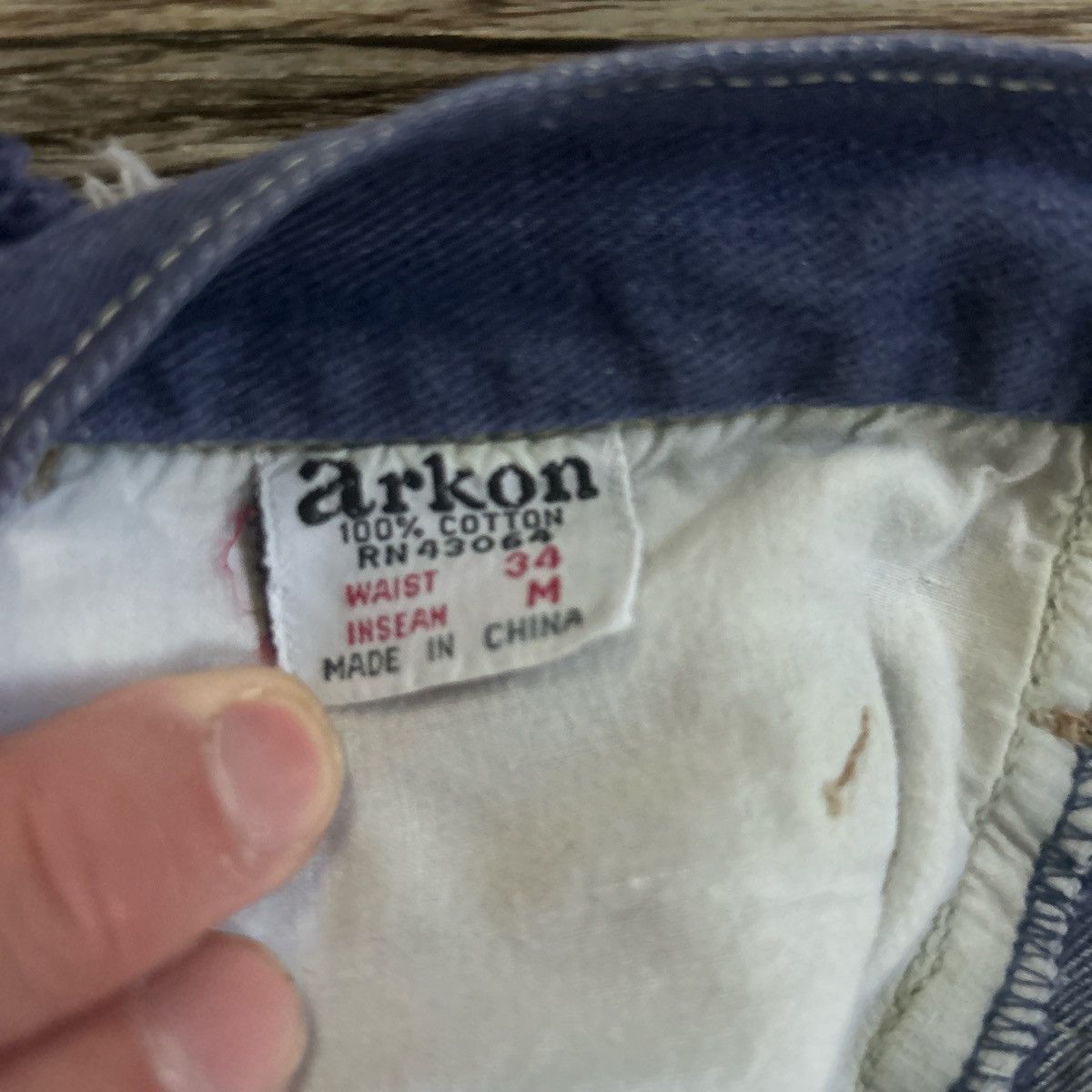 Vintage Vintage Jean cut off shirts Size US 31 - 4 Thumbnail