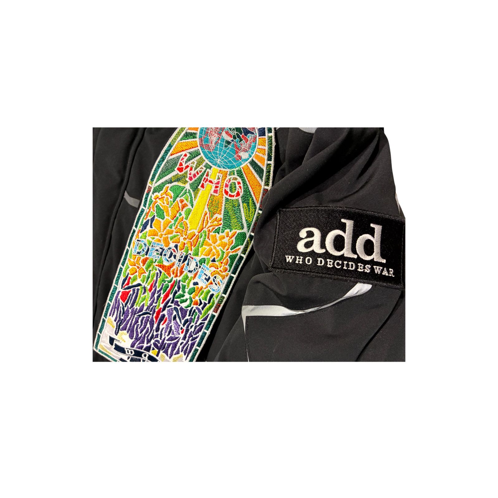 Who Decides War WDW Stained Glass Patch Down Black Jacket Size US XXL / EU 58 / 5 - 2 Thumbnail