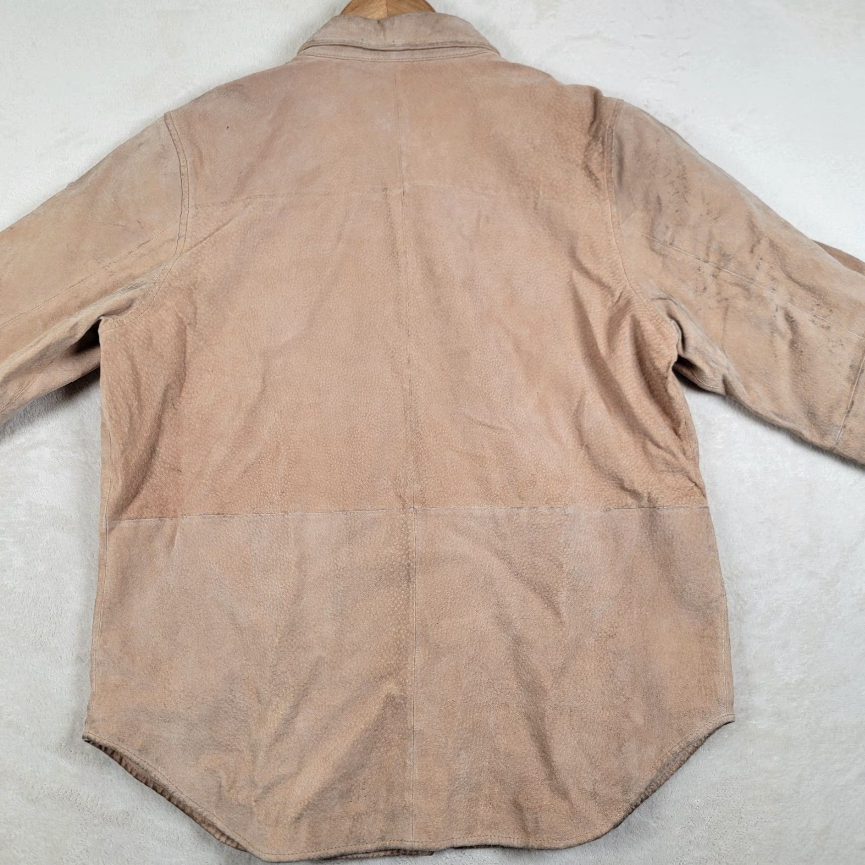 Camel VINTAGE Chadwick’s Coat Women's M Camel Brown Leather Short Button Jacket Size M / US 6-8 / IT 42-44 - 3 Thumbnail