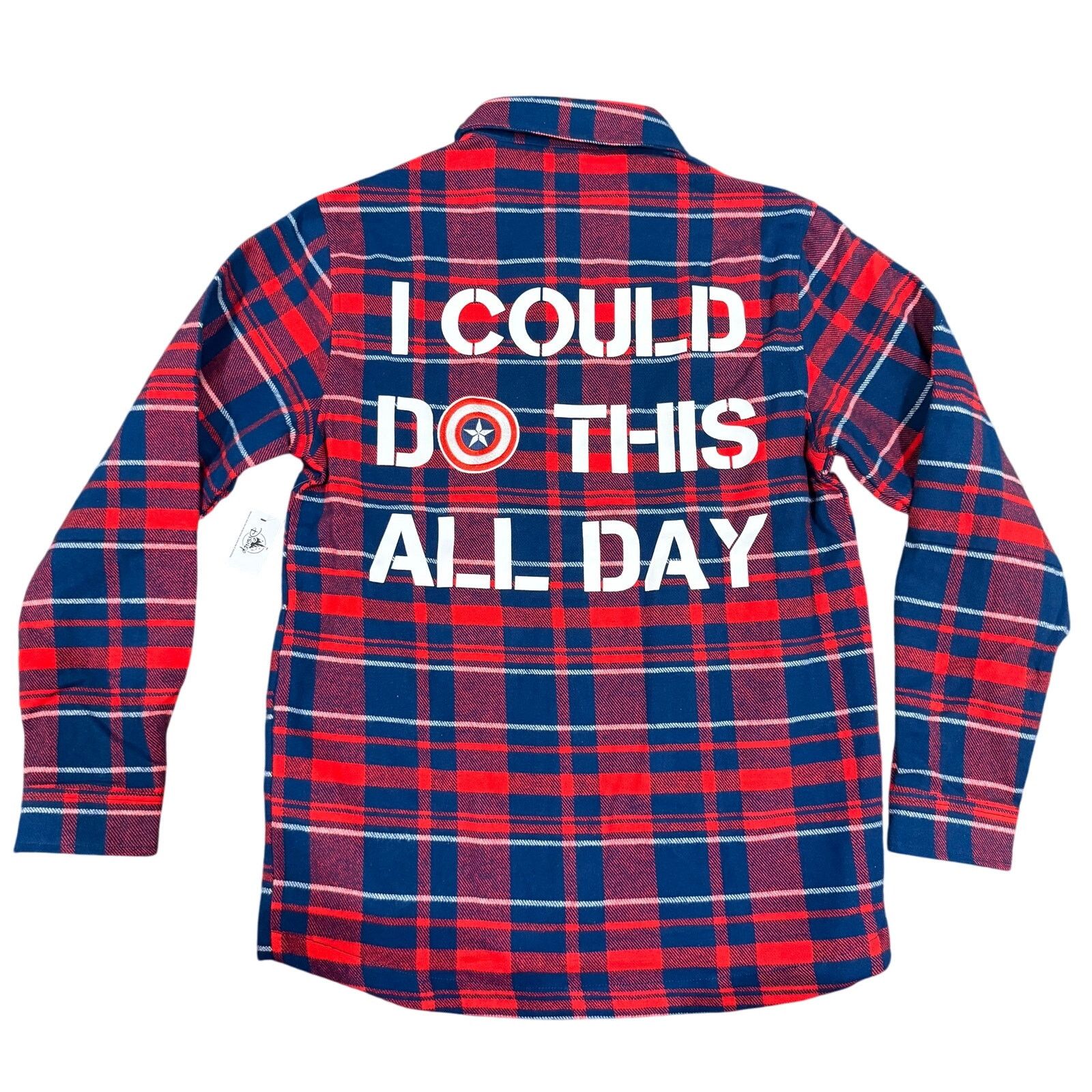 Disney Disney Marvel Captain America Flannel Shacket Size US S / EU 44-46 / 1 - 3 Thumbnail
