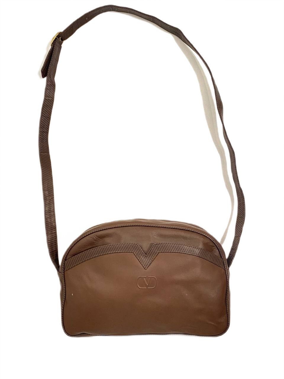 Valentino Valentino Garavani V Logo Leather Hand Shoulder Bag Vintage Size ONE SIZE - 1 Thumbnail