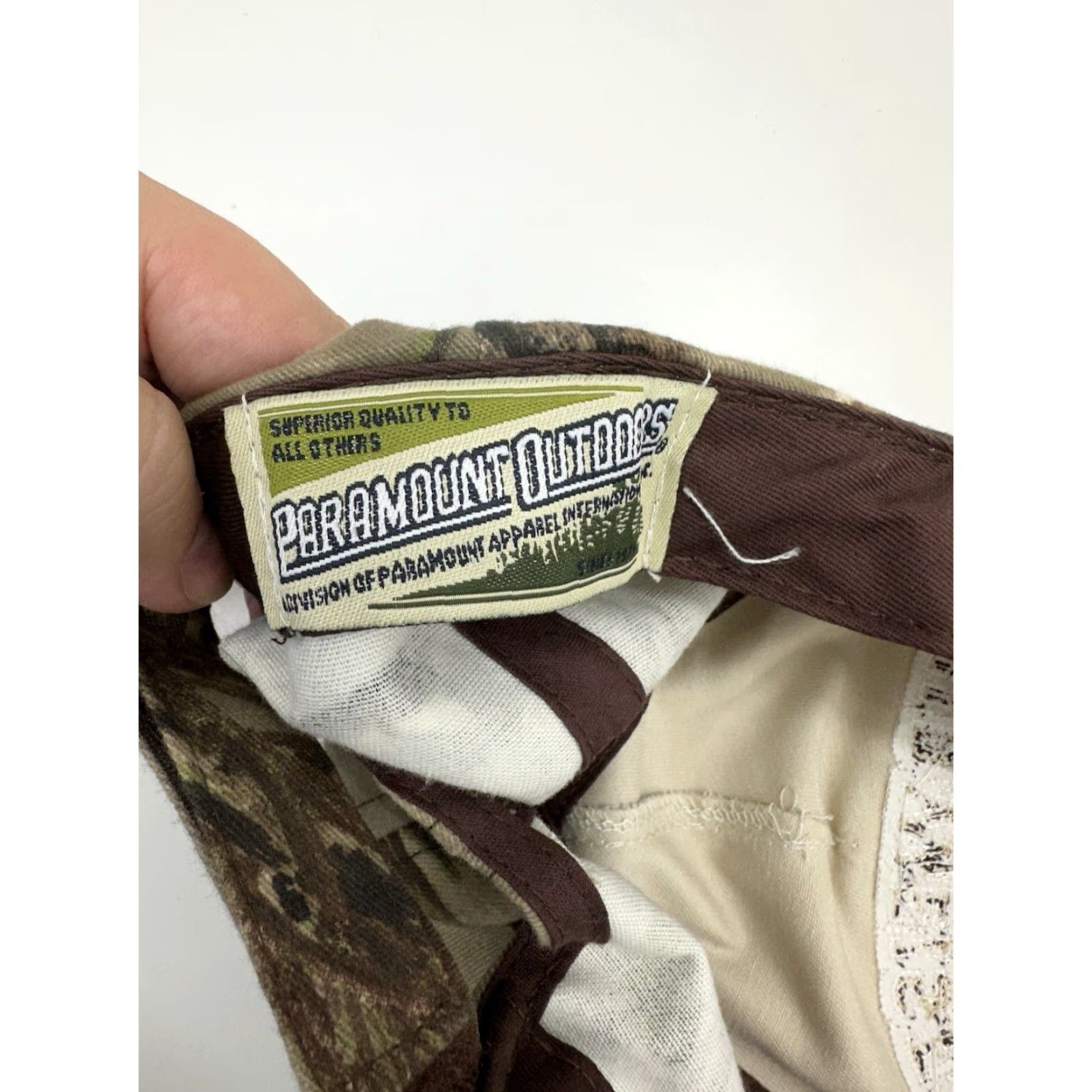Budweiser Paramount Outdoors Baseball Hat Camo Budweiser Outdoor League Adjustable Cap Mens One Size Brown Camouflage Outdoor Baseball Cap Size ONE SIZE - 4 Thumbnail