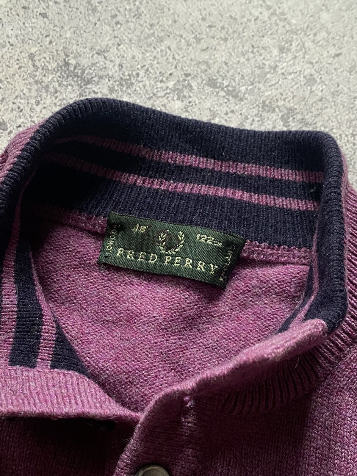 Fred Perry × Vintage Vintage Fred Perry Wool England Sweater made in Italy Size US M / EU 48-50 / 2 - 4 Thumbnail