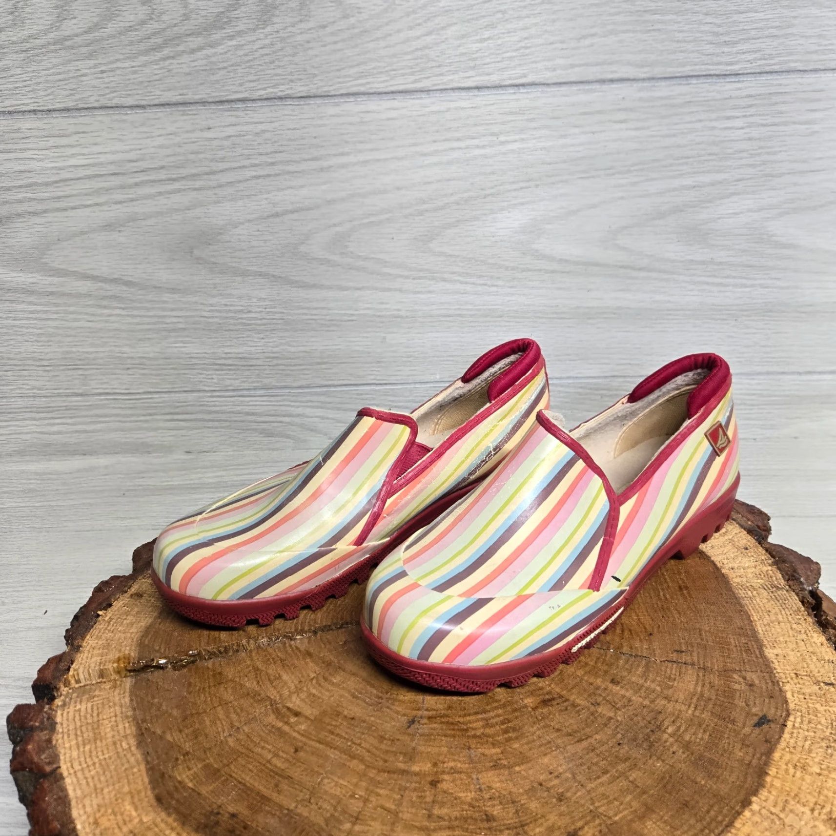 Sperry SPERRY Women’s Shoes Boots Ankle Waterproof Rubber Duck Boot Leather Collar Size 6 Multicolor Rain Boot Womens Size M / US 6-8 / IT 42-44 - 2 Thumbnail