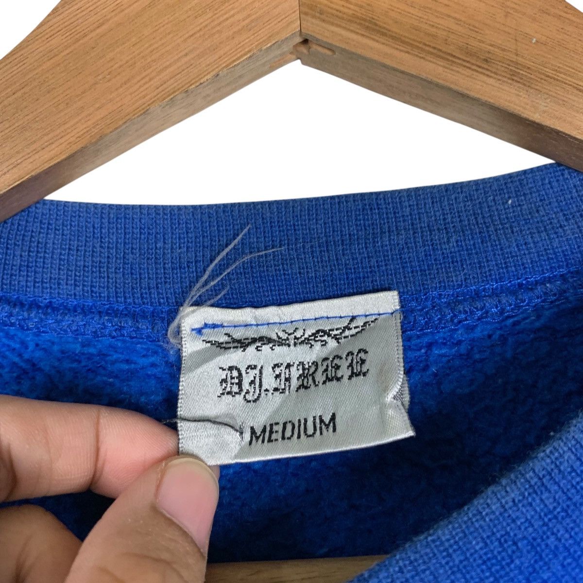 Japanese Brand DJ FREE Embroidery Big Logo Crewneck Sweatshirt #1447-C65 Size US M / EU 48-50 / 2 - 11 Thumbnail