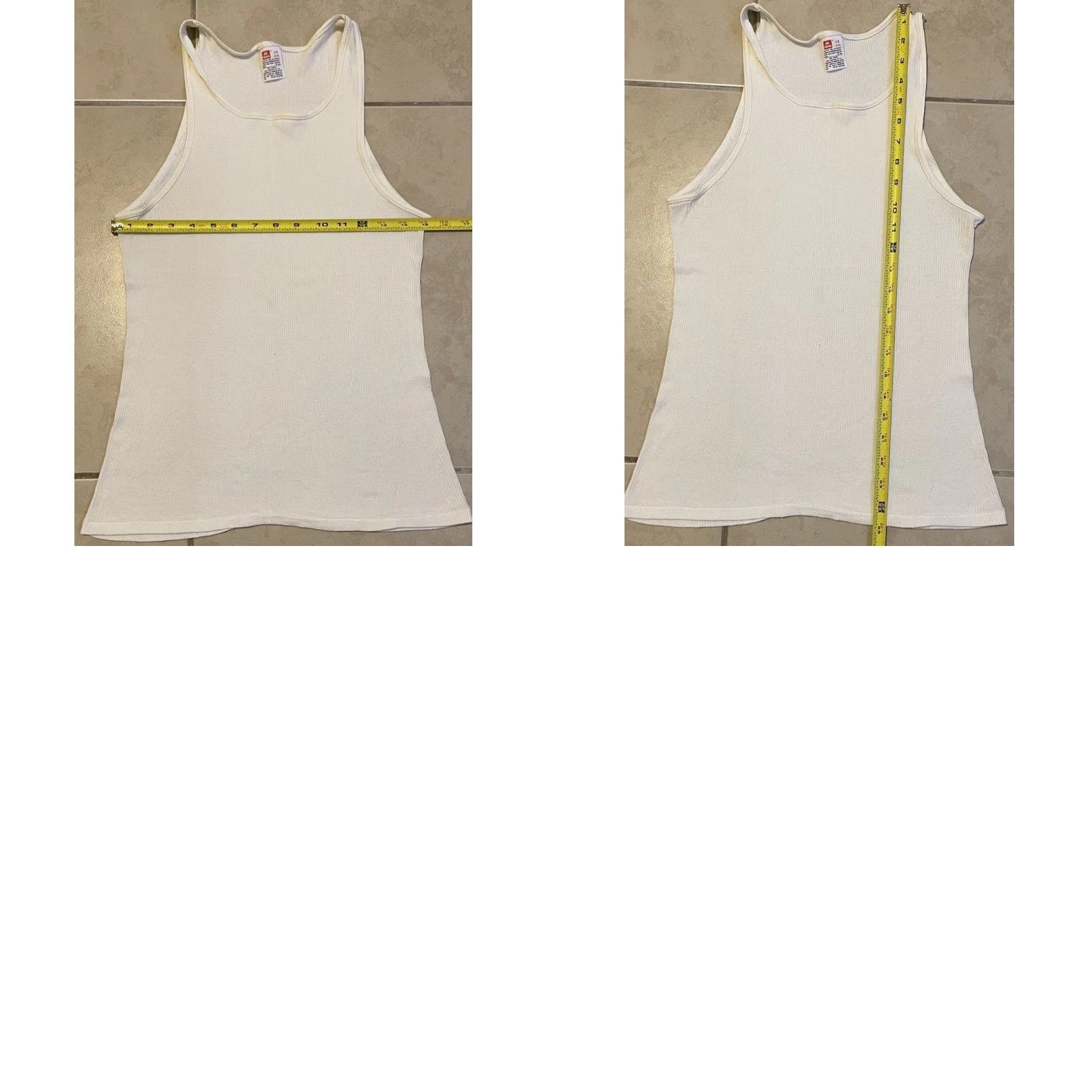 Hanes VINTAGE Hanes Tank Top S White 80s 90s Ribbed Faded Single Stitch Men Sleeveless T-Shirt Grunge Punk Skate Surf Trucker Biker 90s USA Rock Size US S / EU 44-46 / 1 - 8 Thumbnail